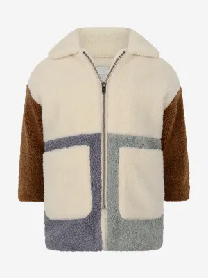 Stella McCartney Girls Ivory Patchwork Coat