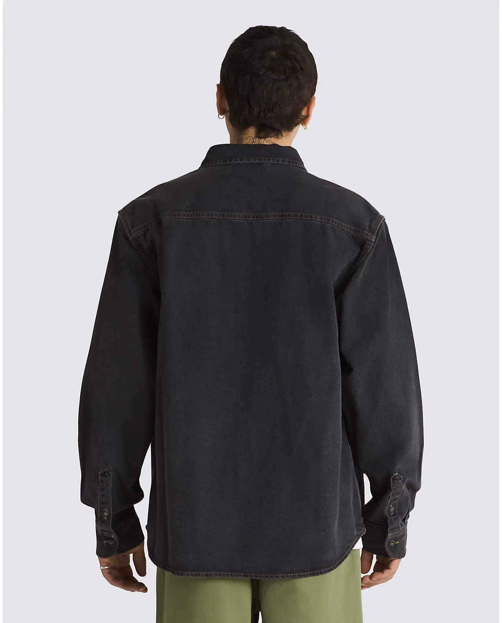 Stevens Denim Shirt in Washed Black