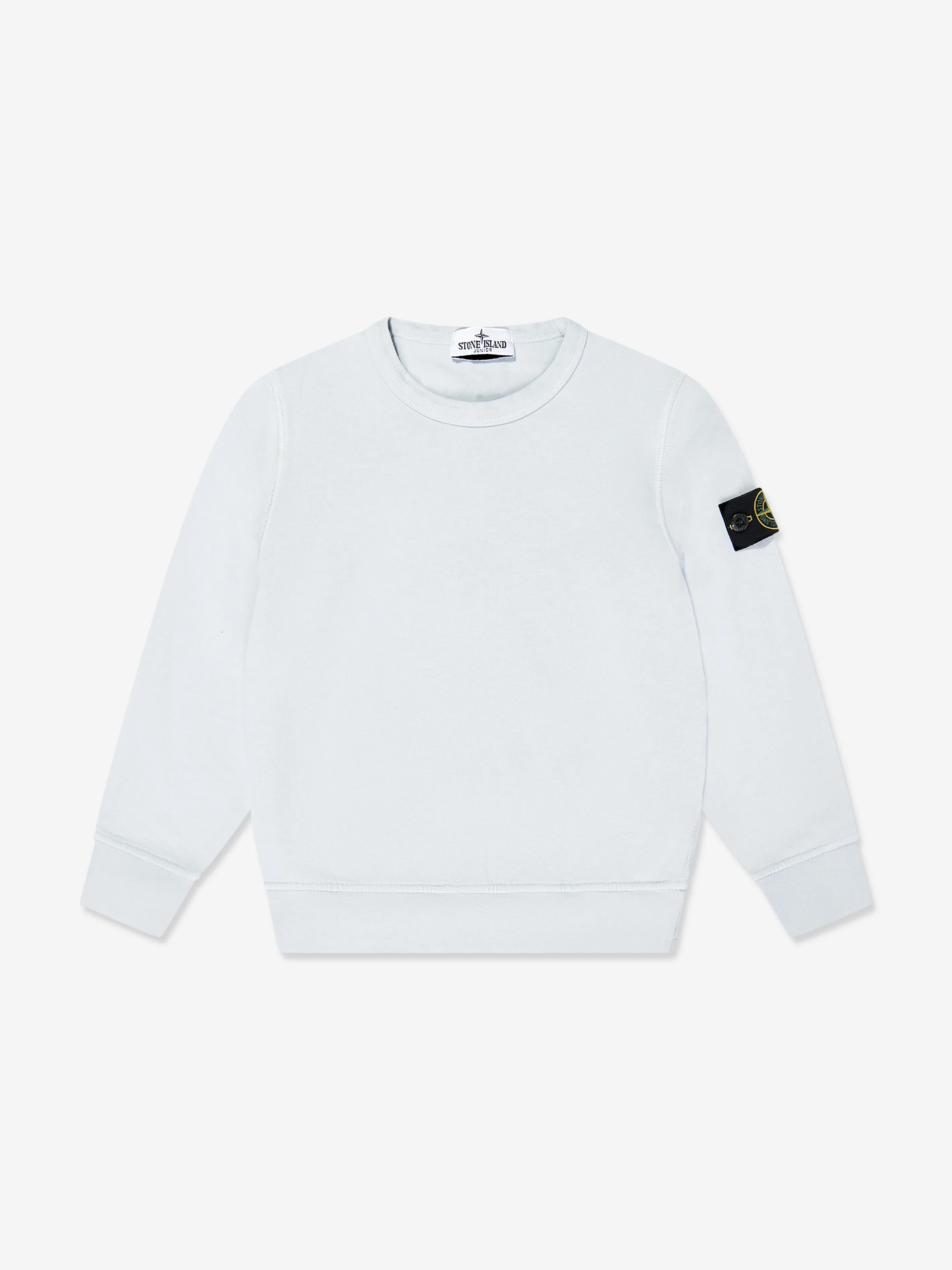 Stone Island Boys Logo Sweatshirt in Blue