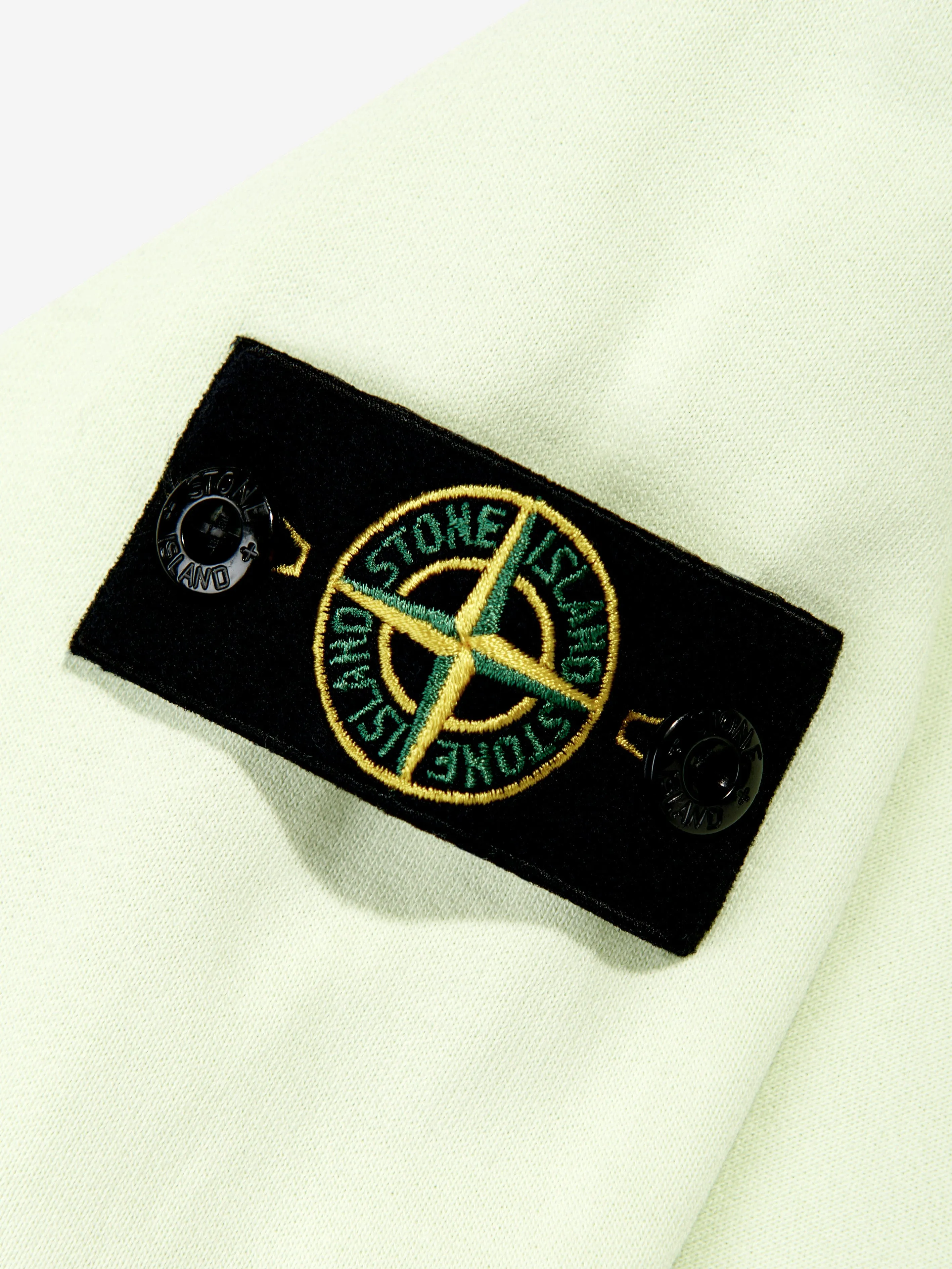 Stone Island Boys Logo Sweatshirt in Green