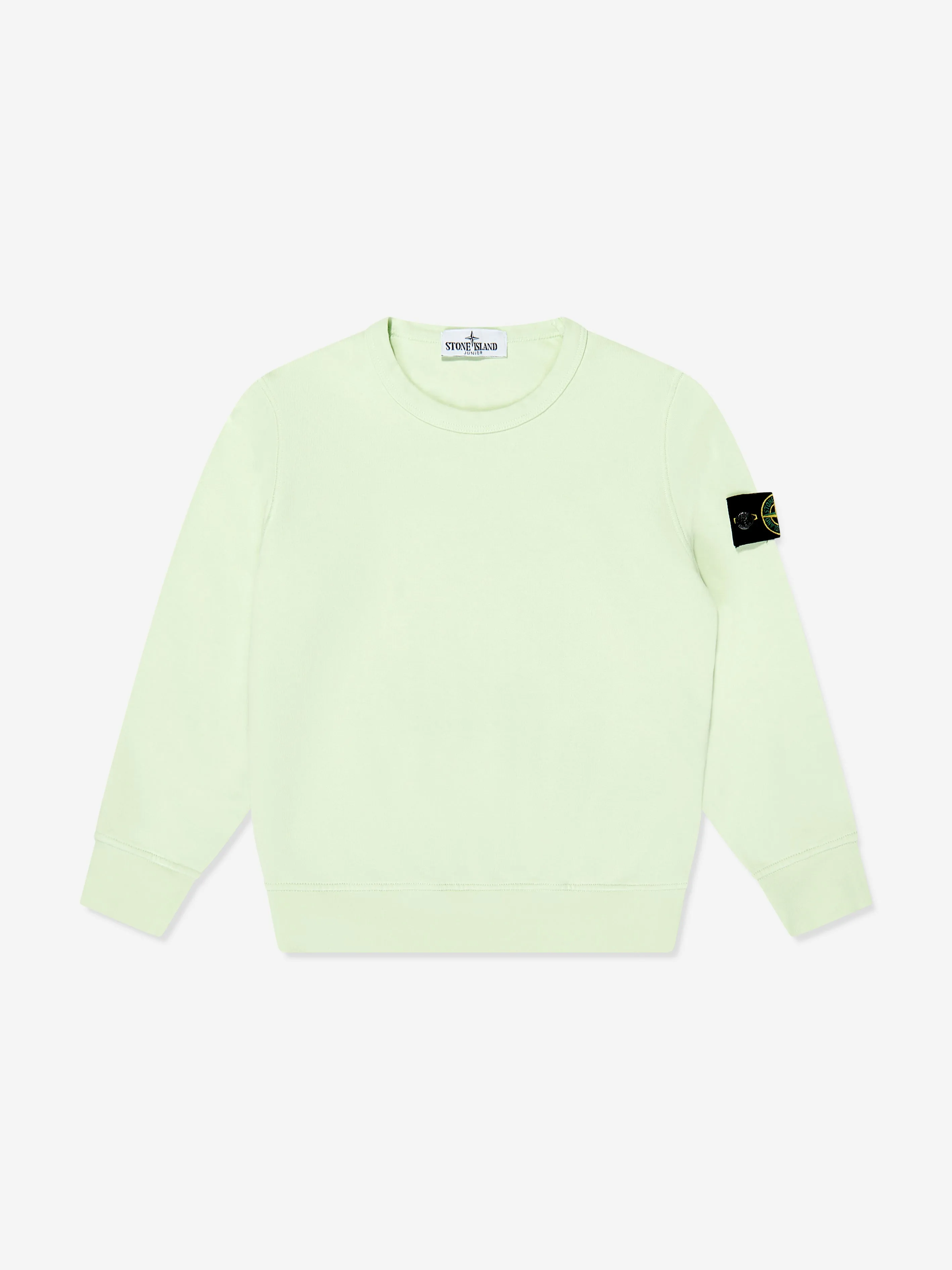 Stone Island Boys Logo Sweatshirt in Green