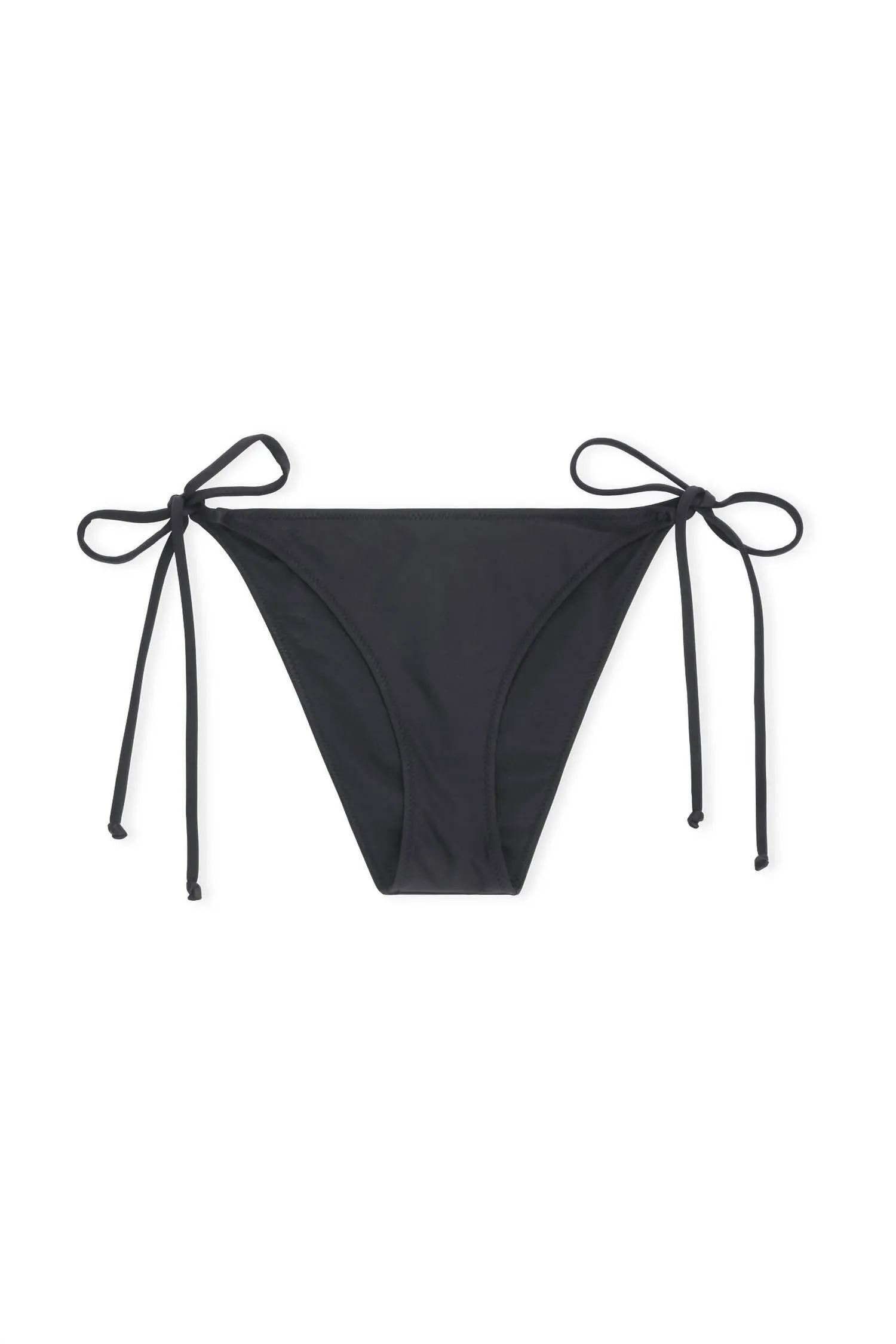 String Bikini Bottom In Black