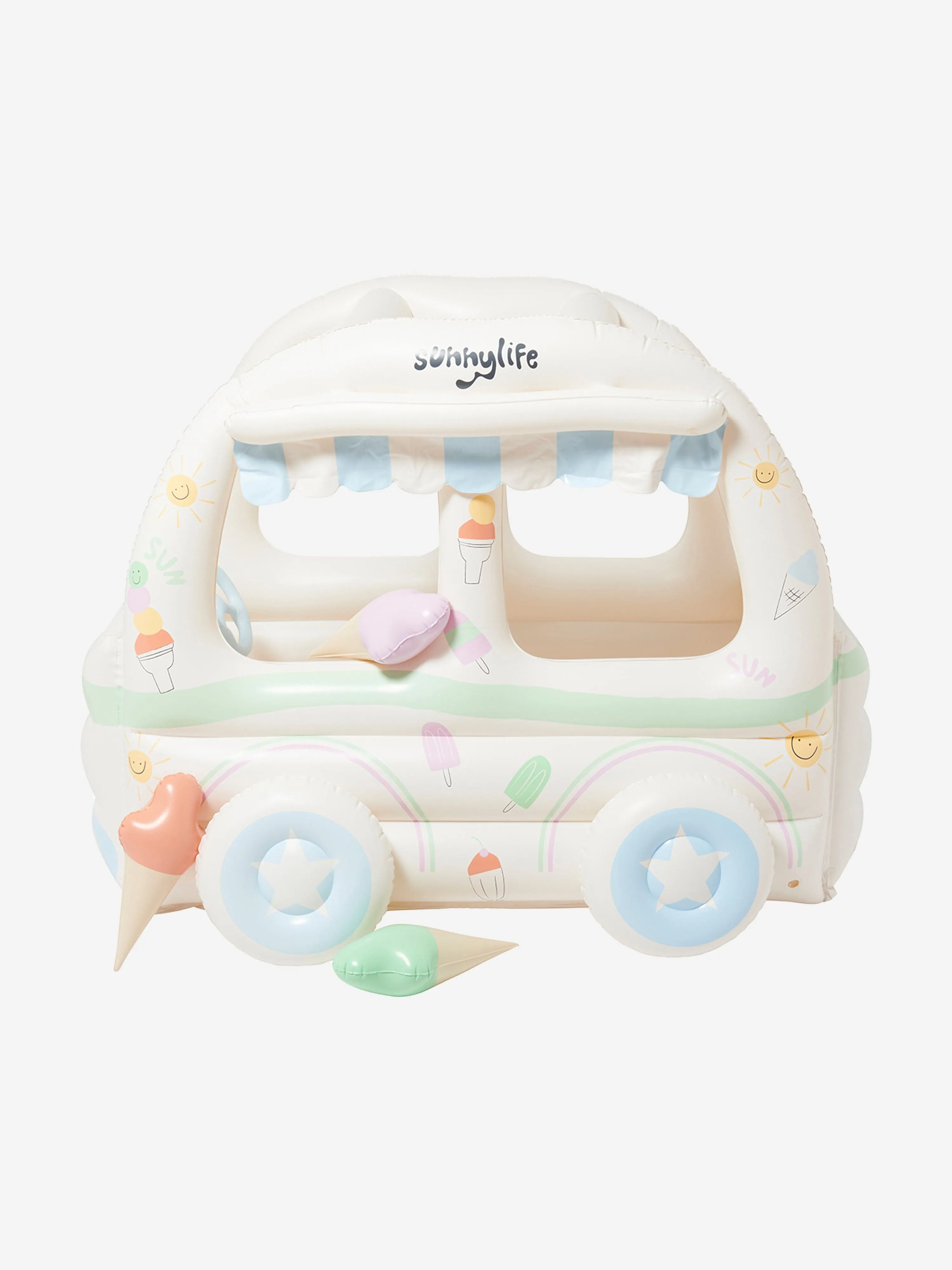 Sunnylife Kids Summer Sundae Inflatable Cubby in White (150cm)