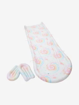 Sunnylife Kids Tie Dye Slip Slide and Boogie Board Set in Pink (480cm)