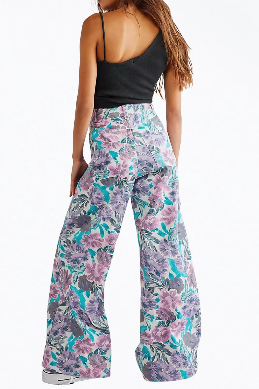 Tamara Wide Leg Pant In Purple
