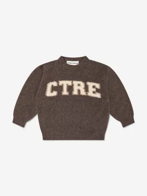 The Couture Club Kids CTRE Sweatshirt in Brown