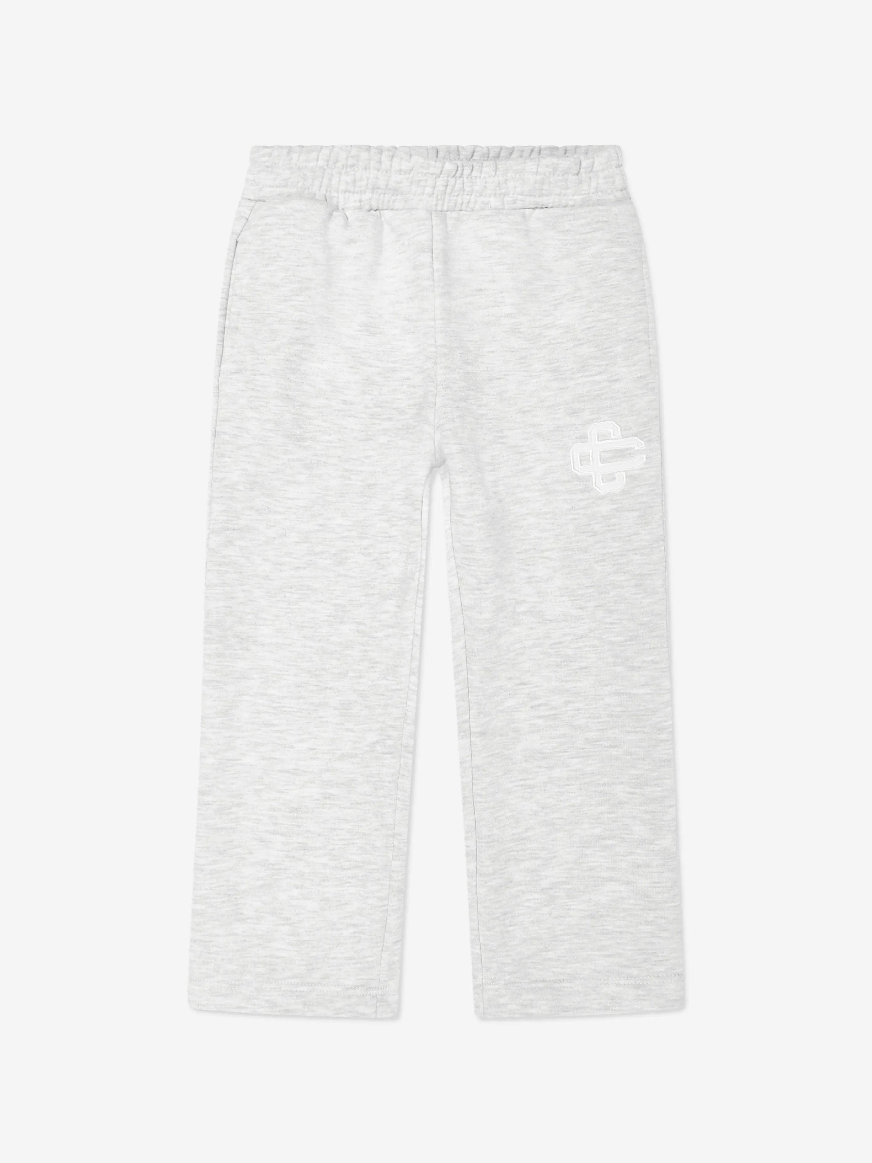The Couture Club Kids Emblem Applique Joggers in Grey