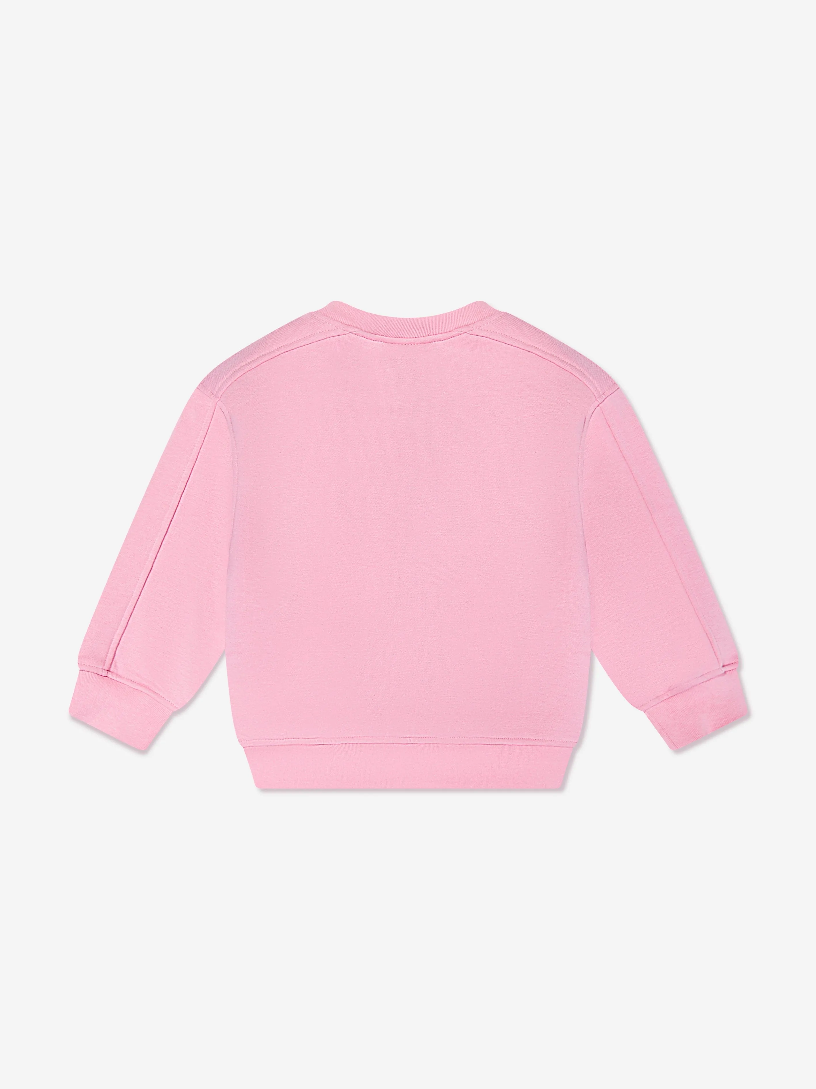 The Couture Club Kids Embossed Emblem Sweatshirt in Pink