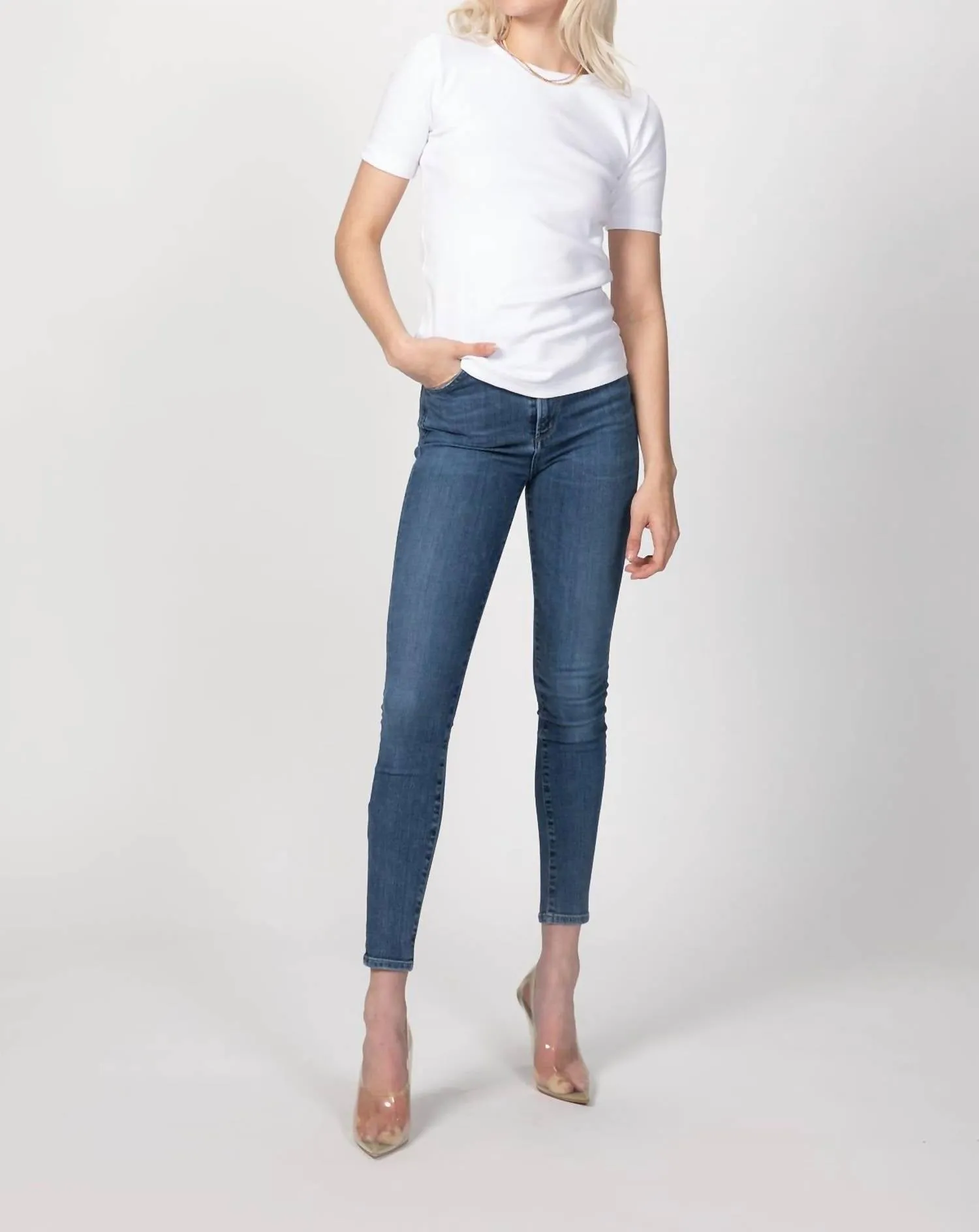 The Lillie Tee In White