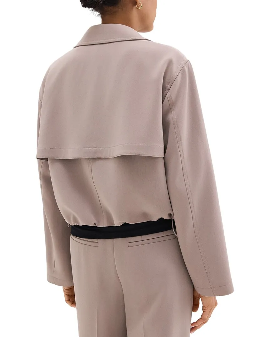 Theory Oversized Cropped Trench