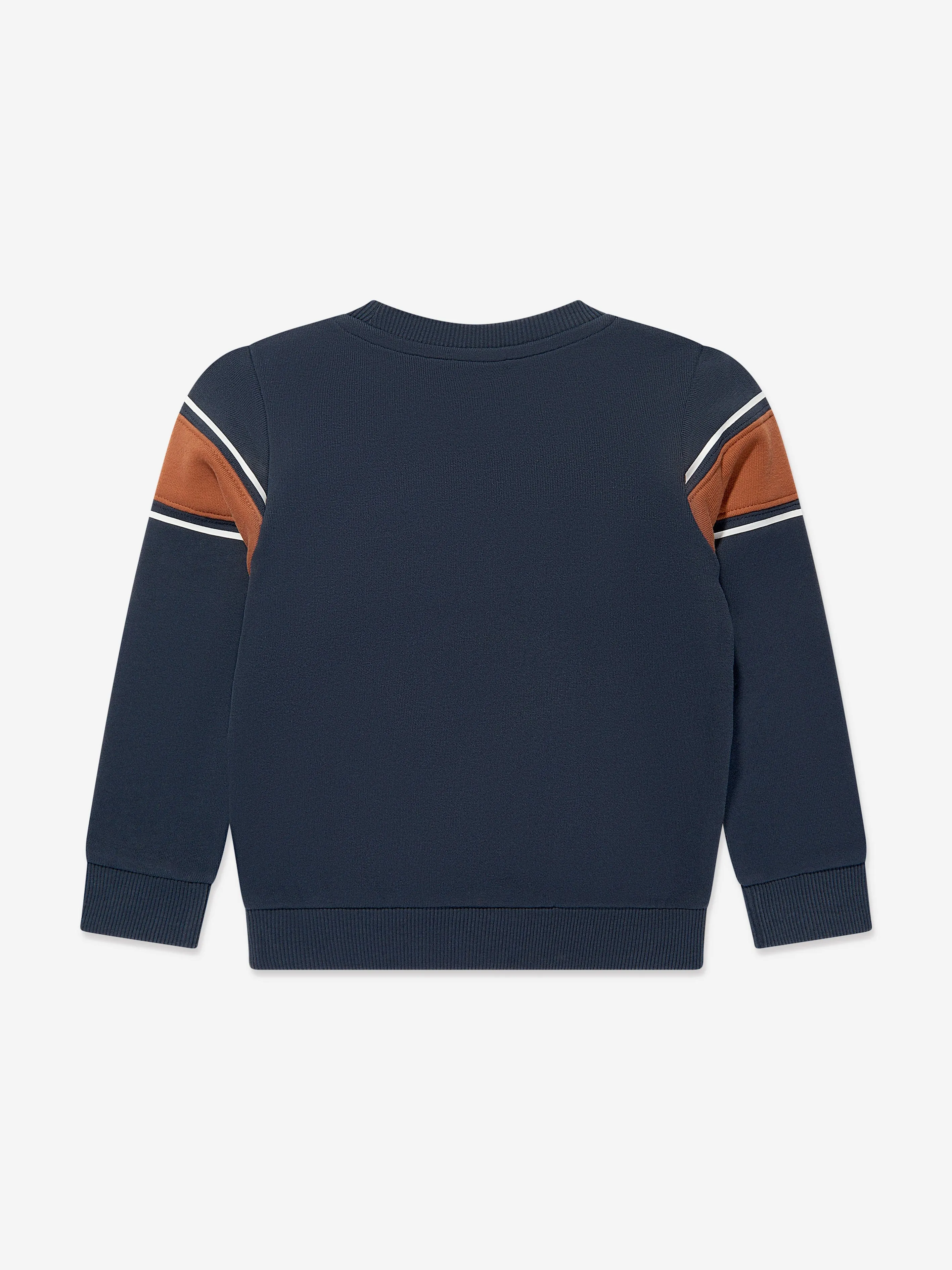 Timberland Boys Logo Print Sweatshirt in Navy