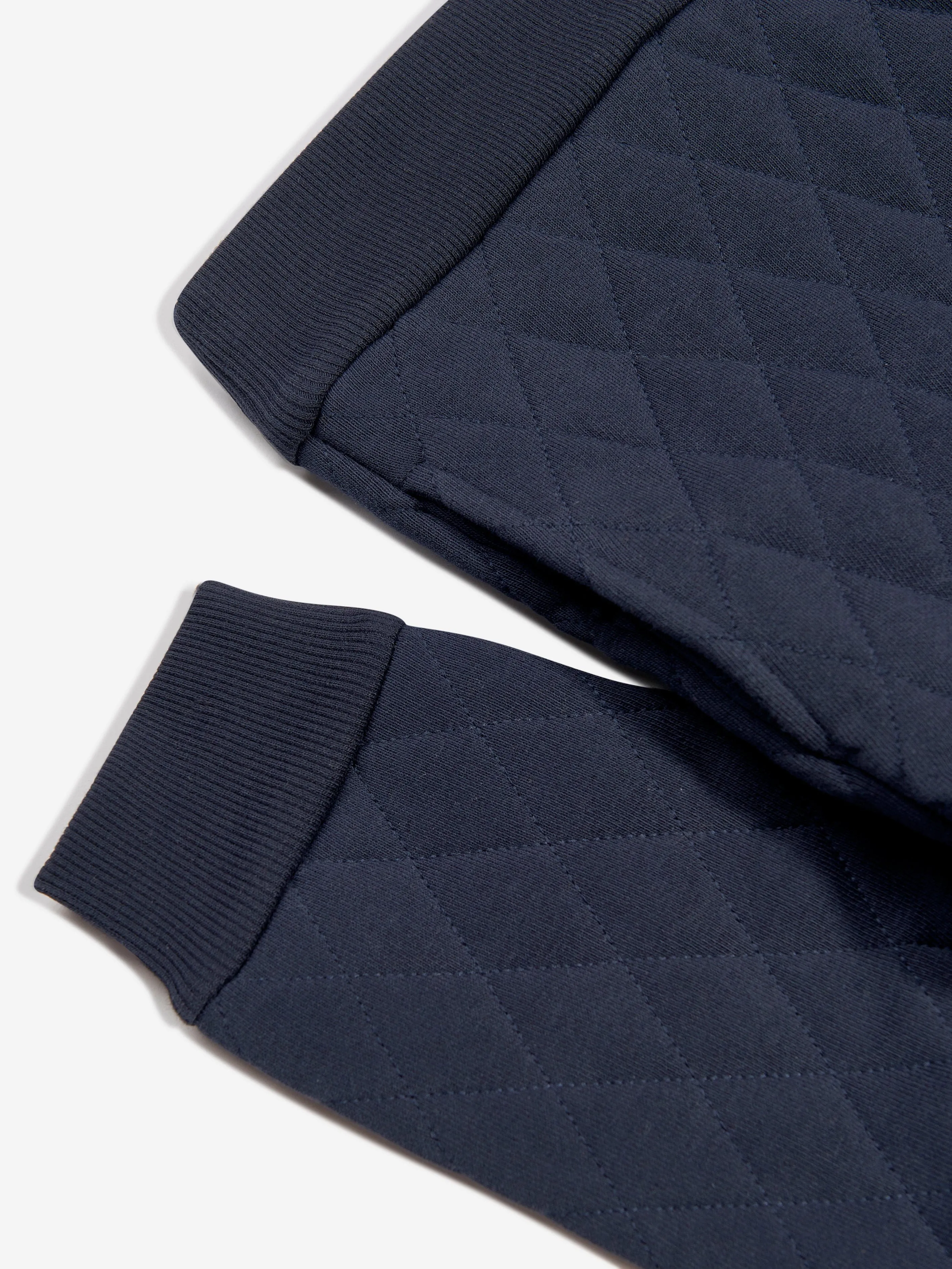 Timberland Boys Quilted Hooded Sweatshirt in Navy