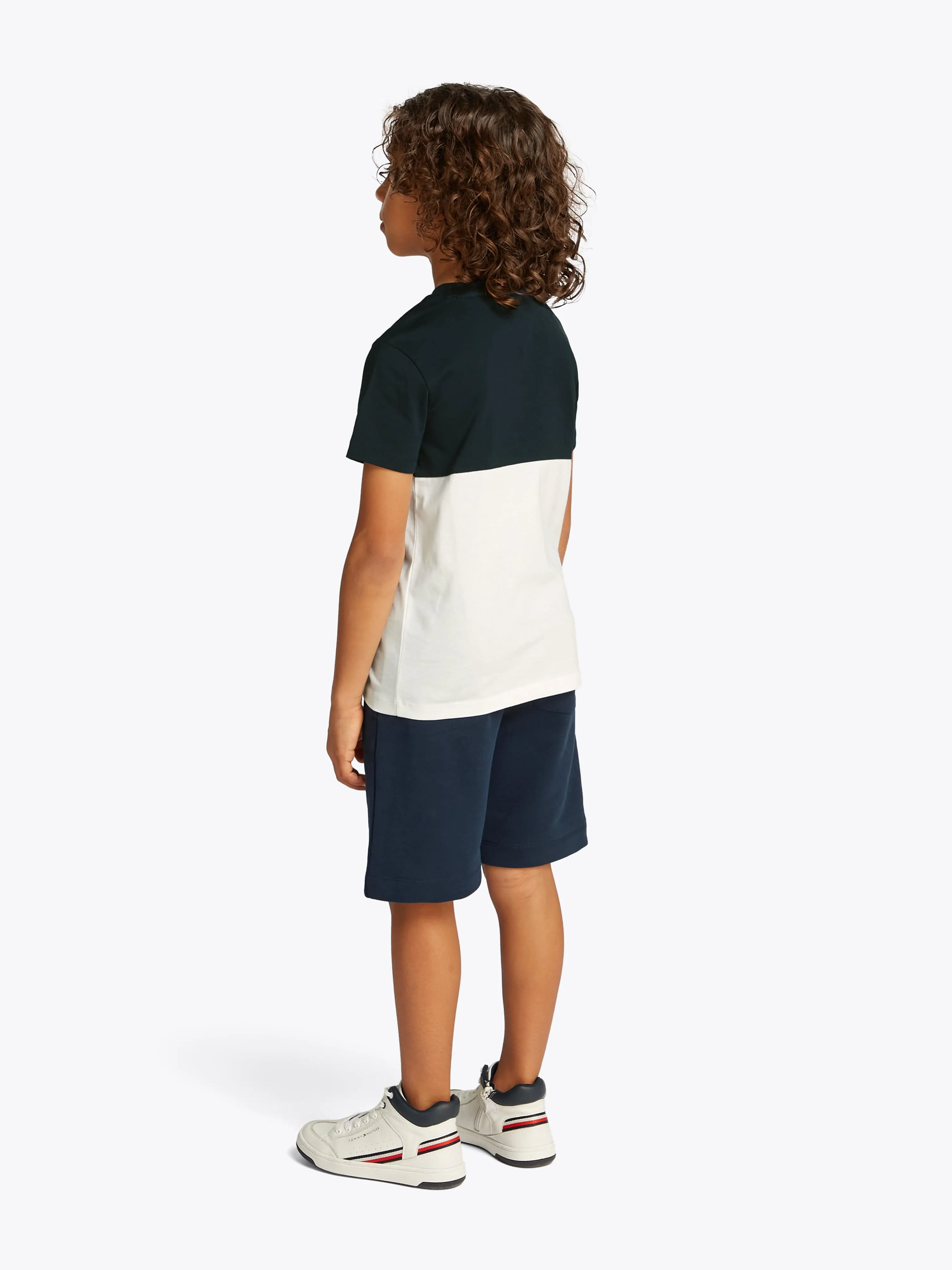 Tommy Hilfiger Boys Colourblock Short Set in Navy