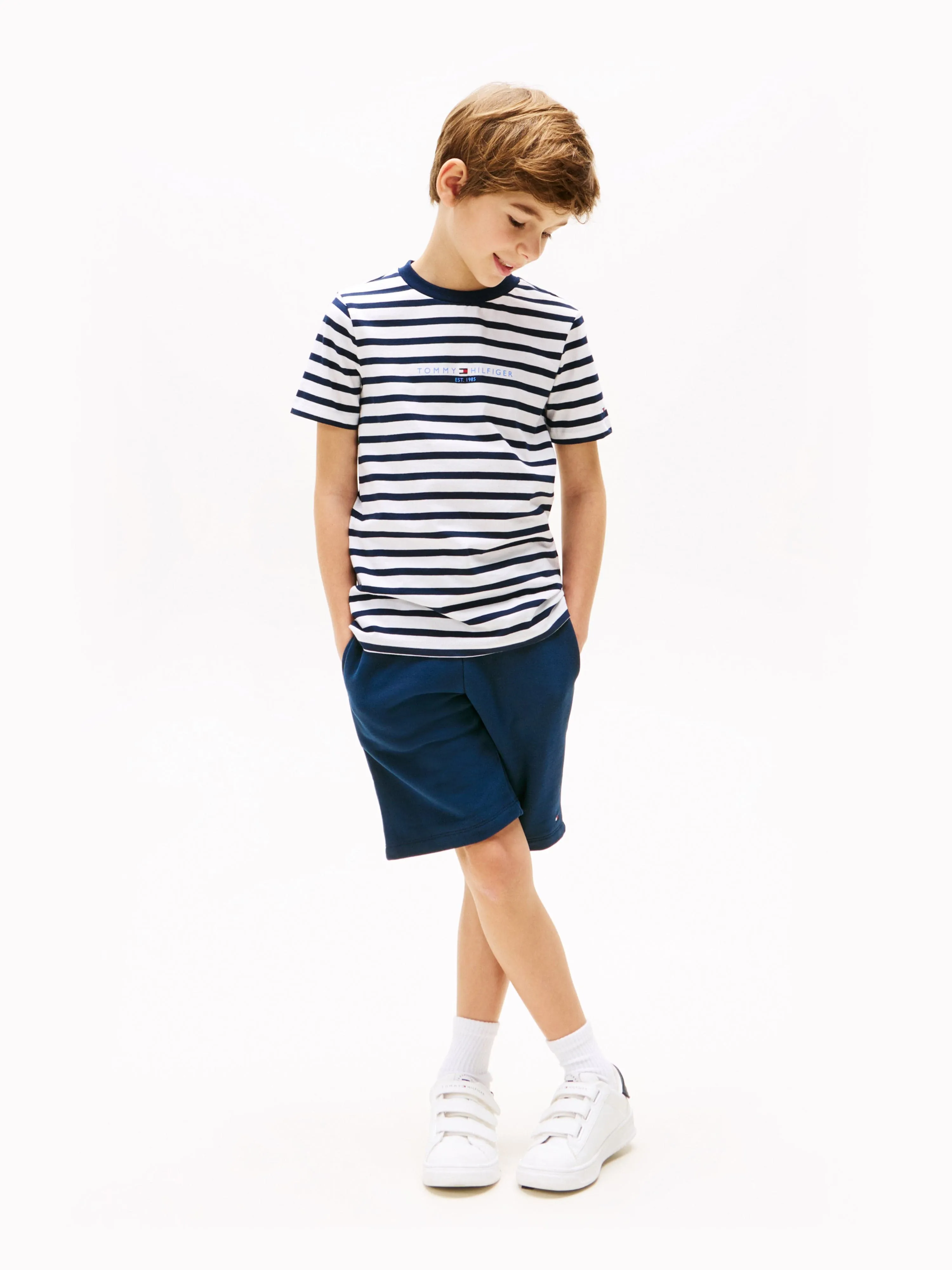 Tommy Hilfiger Boys Essential Short Set in Navy