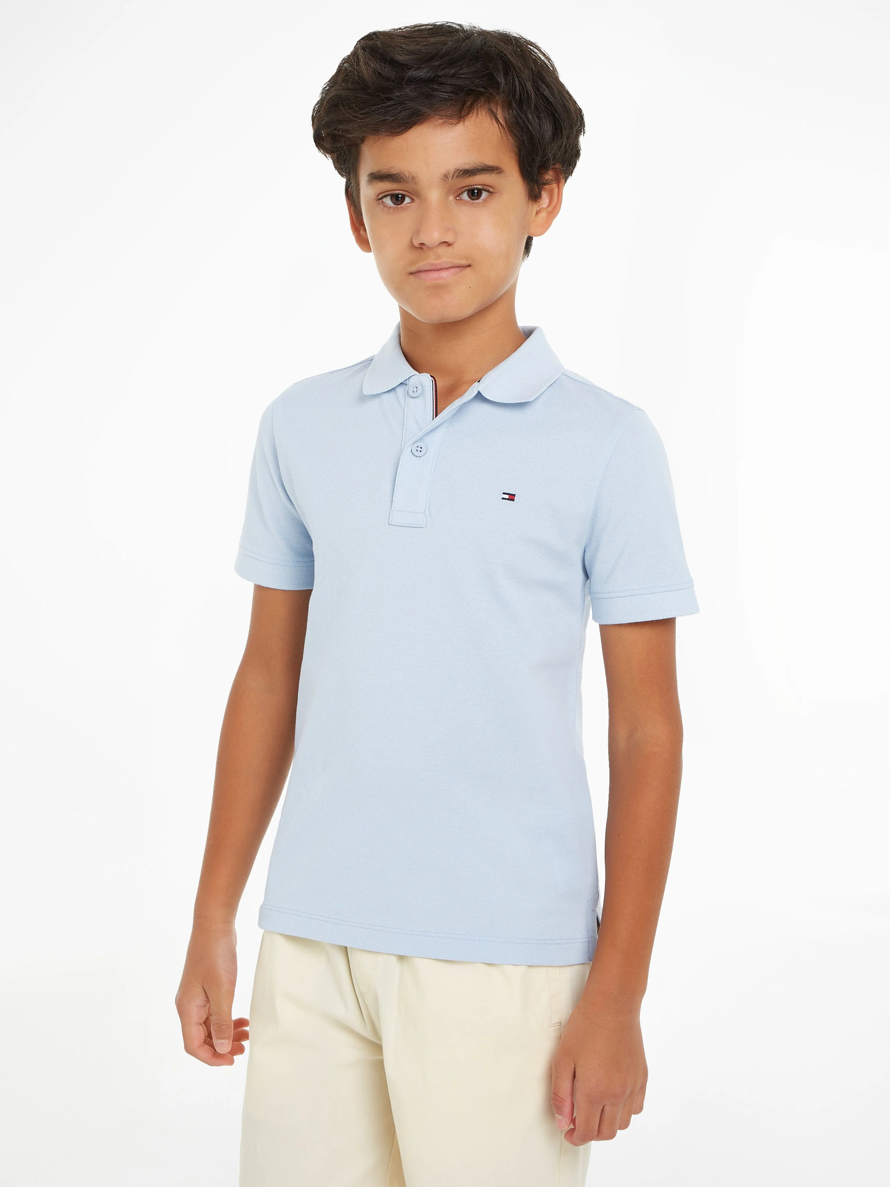 Tommy Hilfiger Boys Flag Polo Shirt in Blue