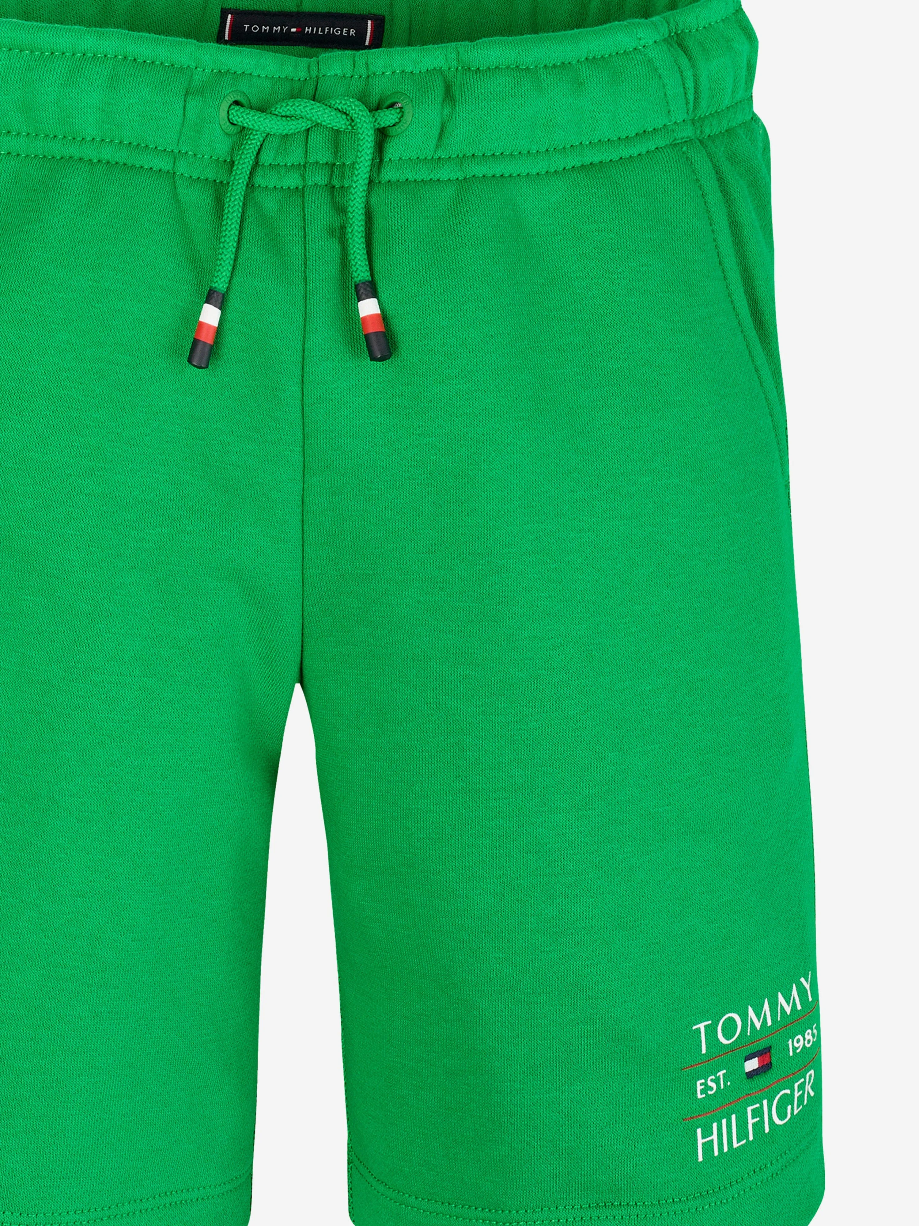 Tommy Hilfiger Boys Flag Sweat Shorts in Green
