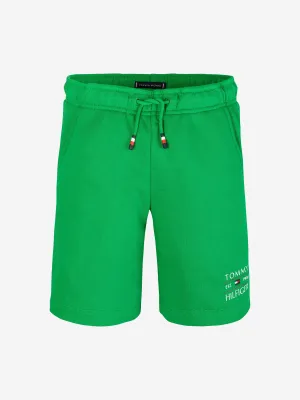 Tommy Hilfiger Boys Flag Sweat Shorts in Green