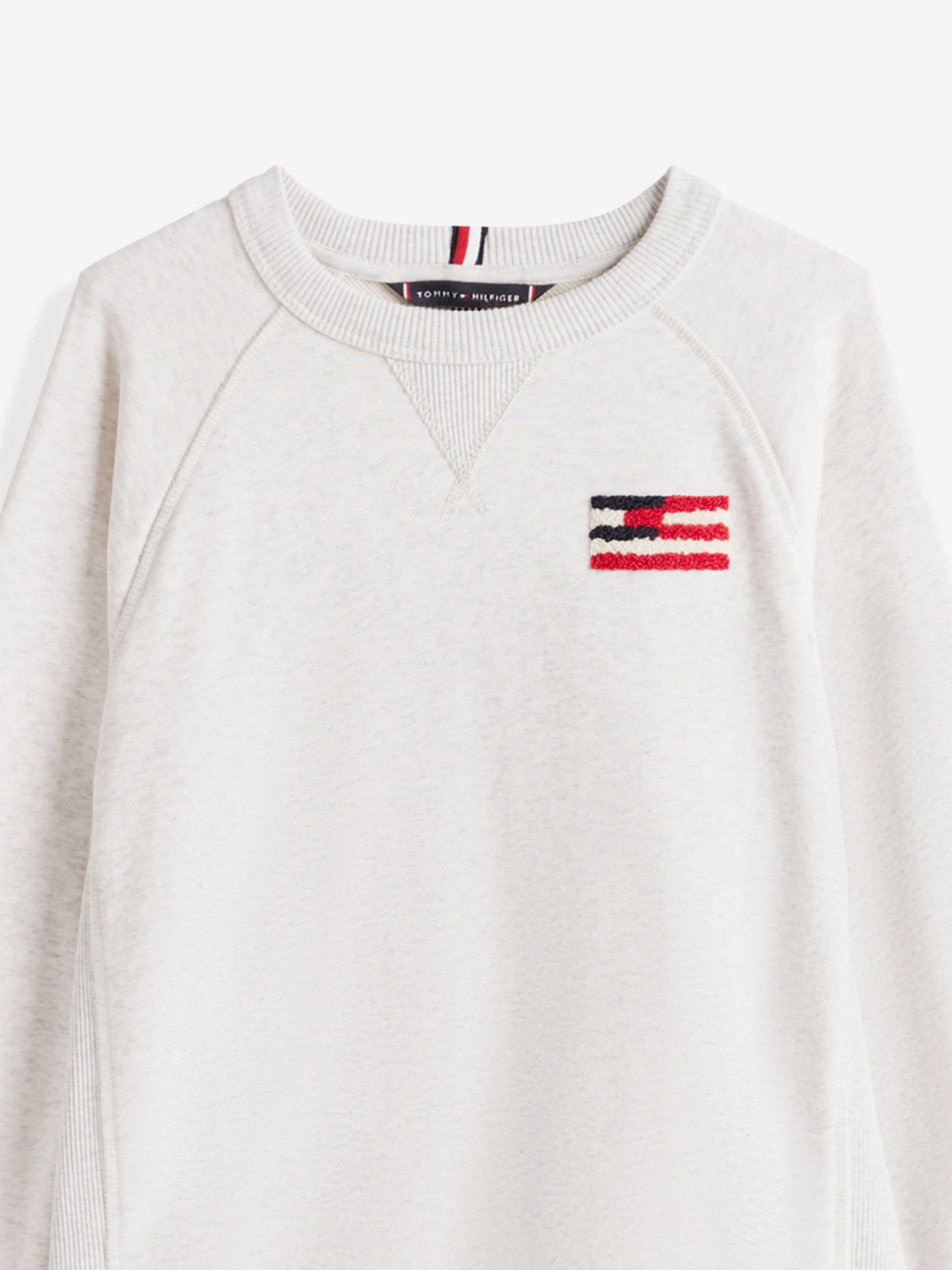 Tommy Hilfiger Boys Hilfiger Flag Relaxed Sweatshirt in Grey