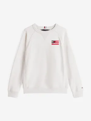 Tommy Hilfiger Boys Hilfiger Flag Relaxed Sweatshirt in Grey