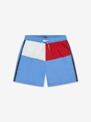 Tommy Hilfiger Boys Medium Drawstring Swim Shorts in Blue