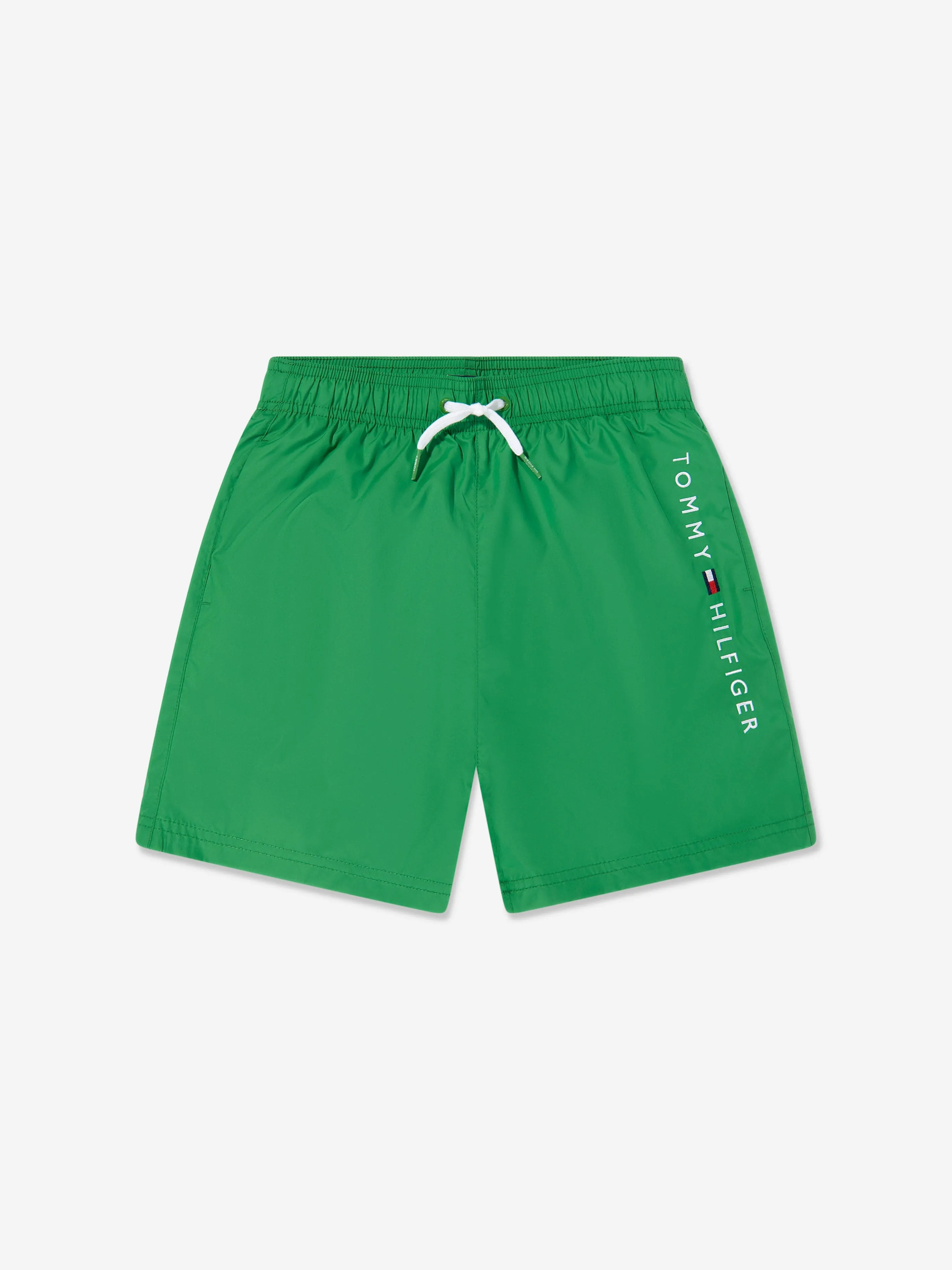 Tommy Hilfiger Boys Medium Drawstring Swim Shorts in Green
