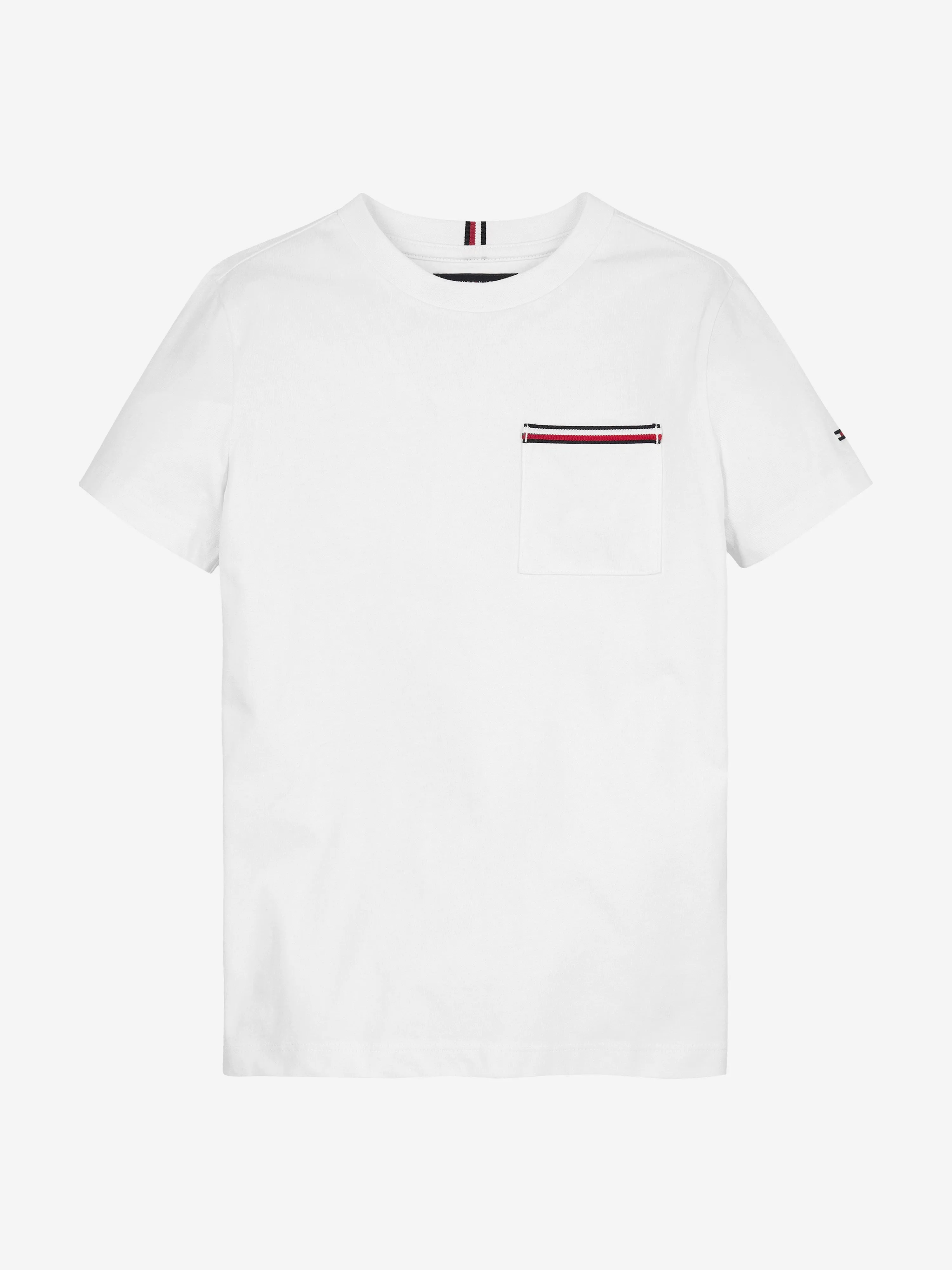 Tommy Hilfiger Boys Pocket T-Shirt in White