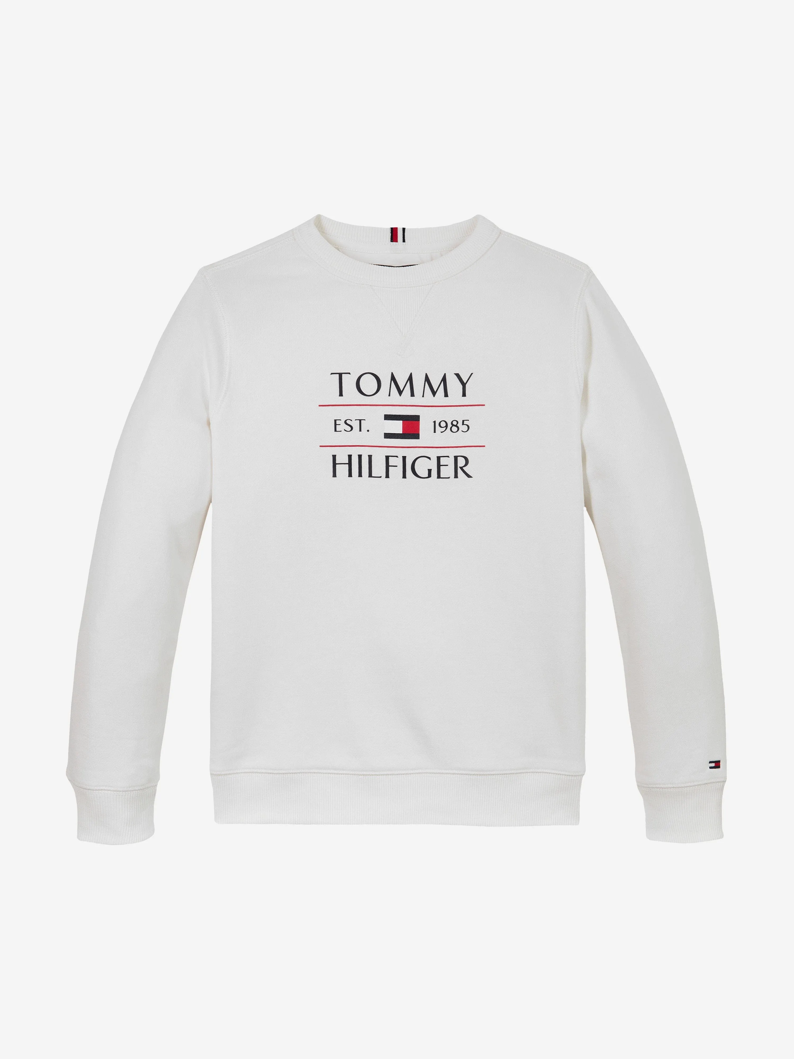 Tommy Hilfiger Boys Tommy Flag Sweatshirt in White