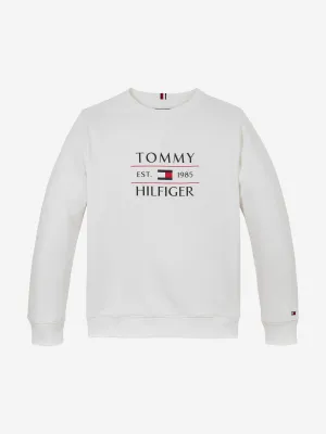 Tommy Hilfiger Boys Tommy Flag Sweatshirt in White