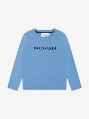 Trussardi Boys Beid Long Sleeve T-Shirt in Navy