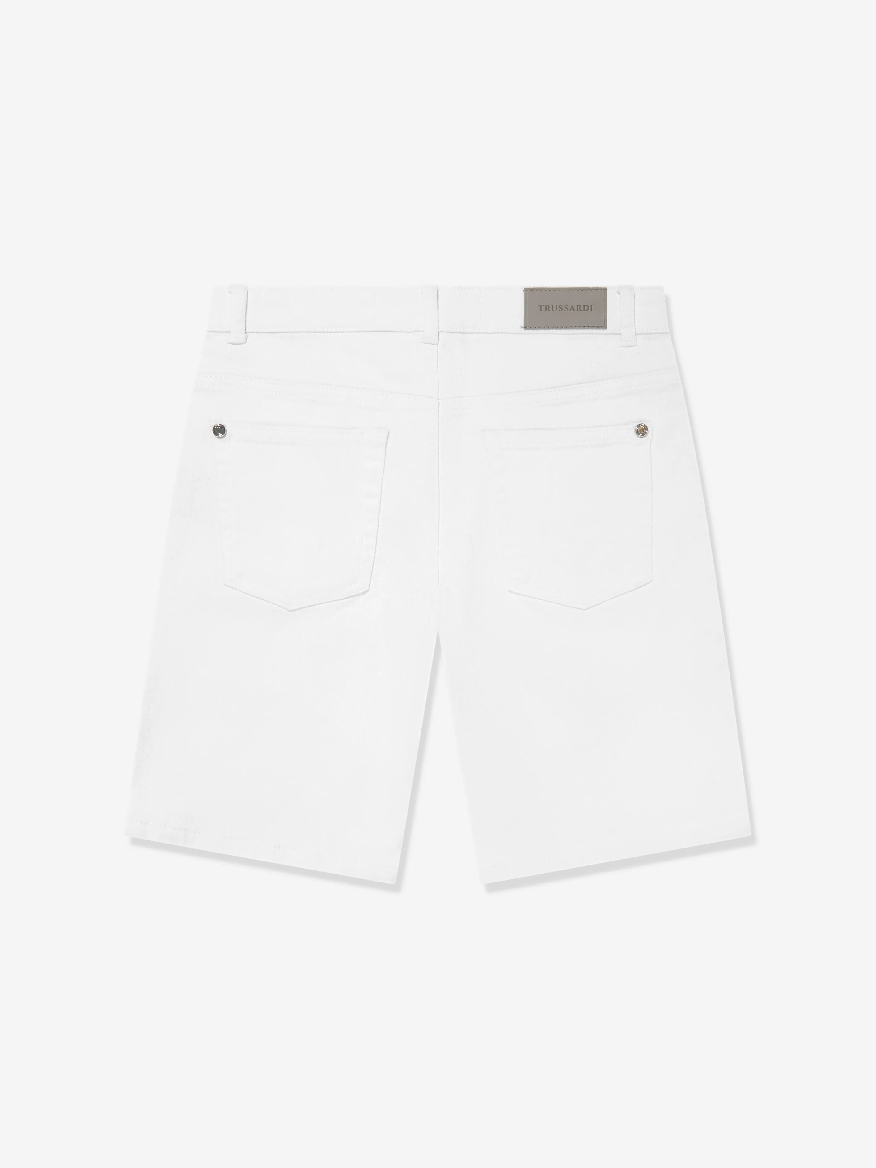 Trussardi Boys Mogurean Bermuda Shorts in White