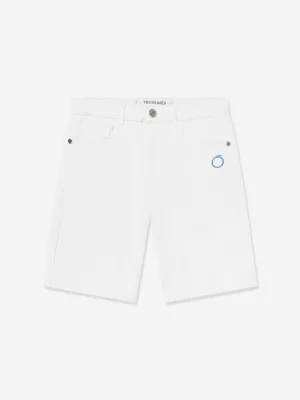 Trussardi Boys Mogurean Bermuda Shorts in White