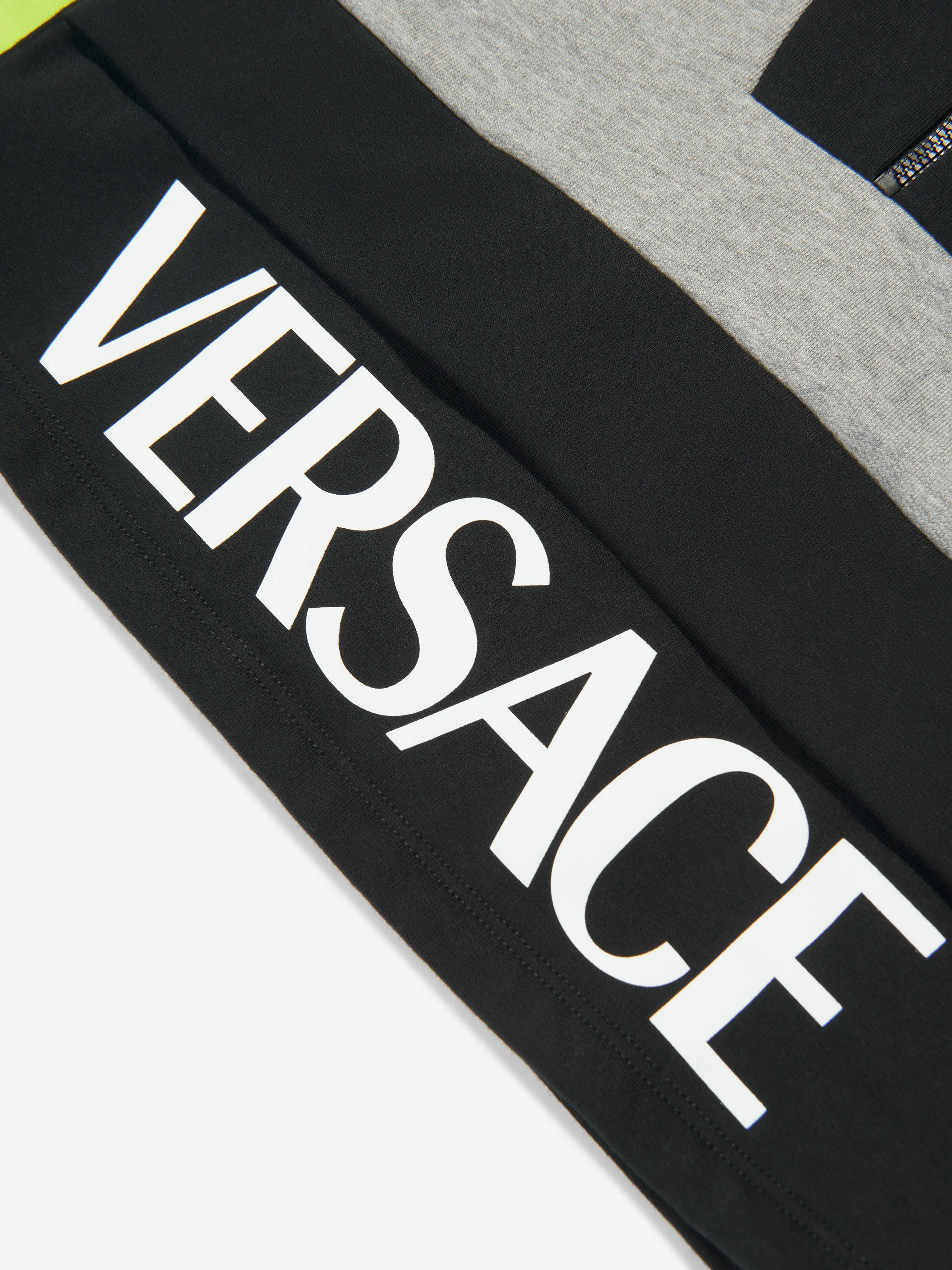Versace Boys Half Zip Sweatshirt in Grey