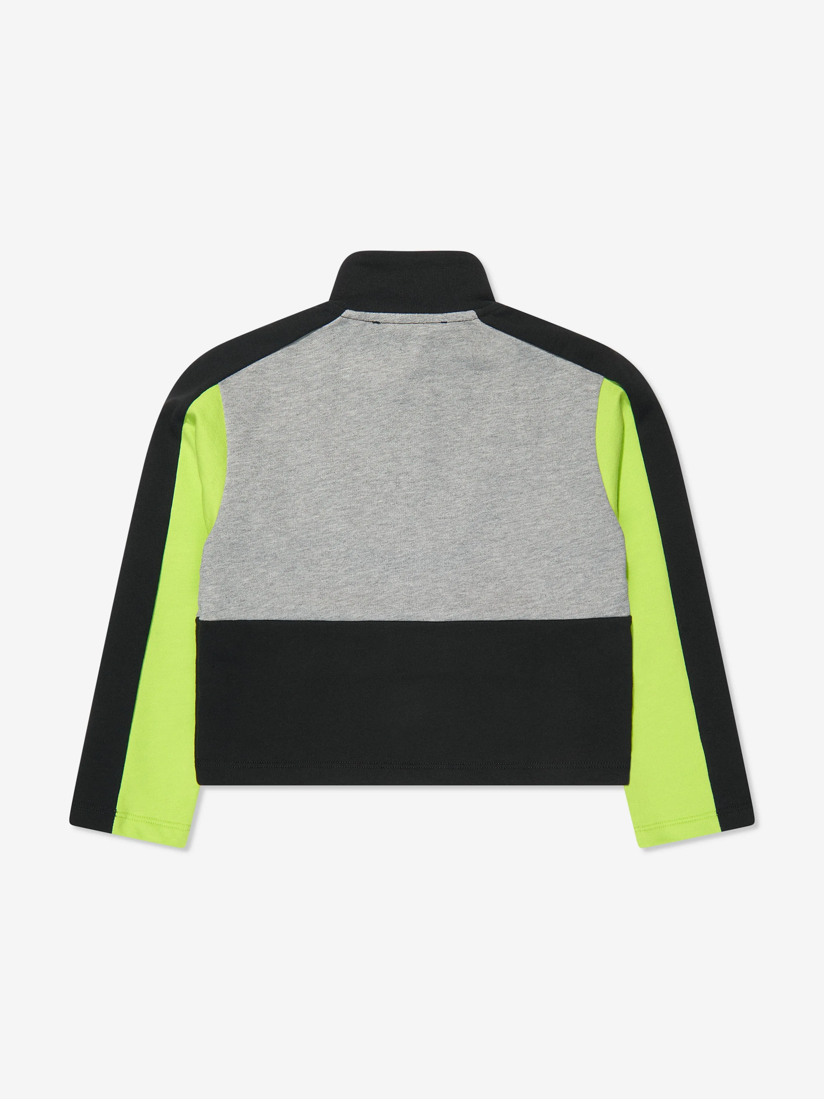 Versace Boys Half Zip Sweatshirt in Grey