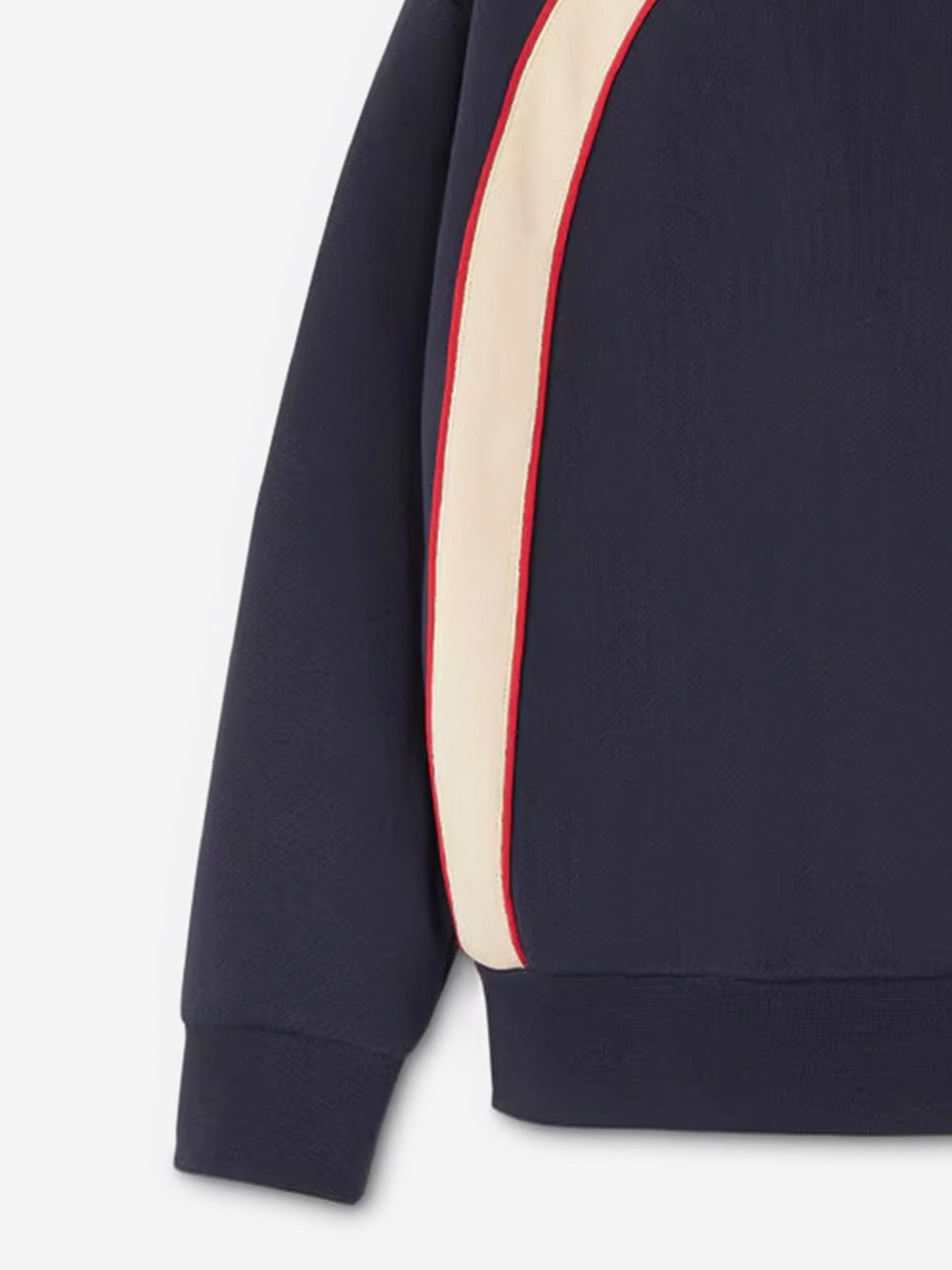 Versace Boys Logo Zip Up Top in Black