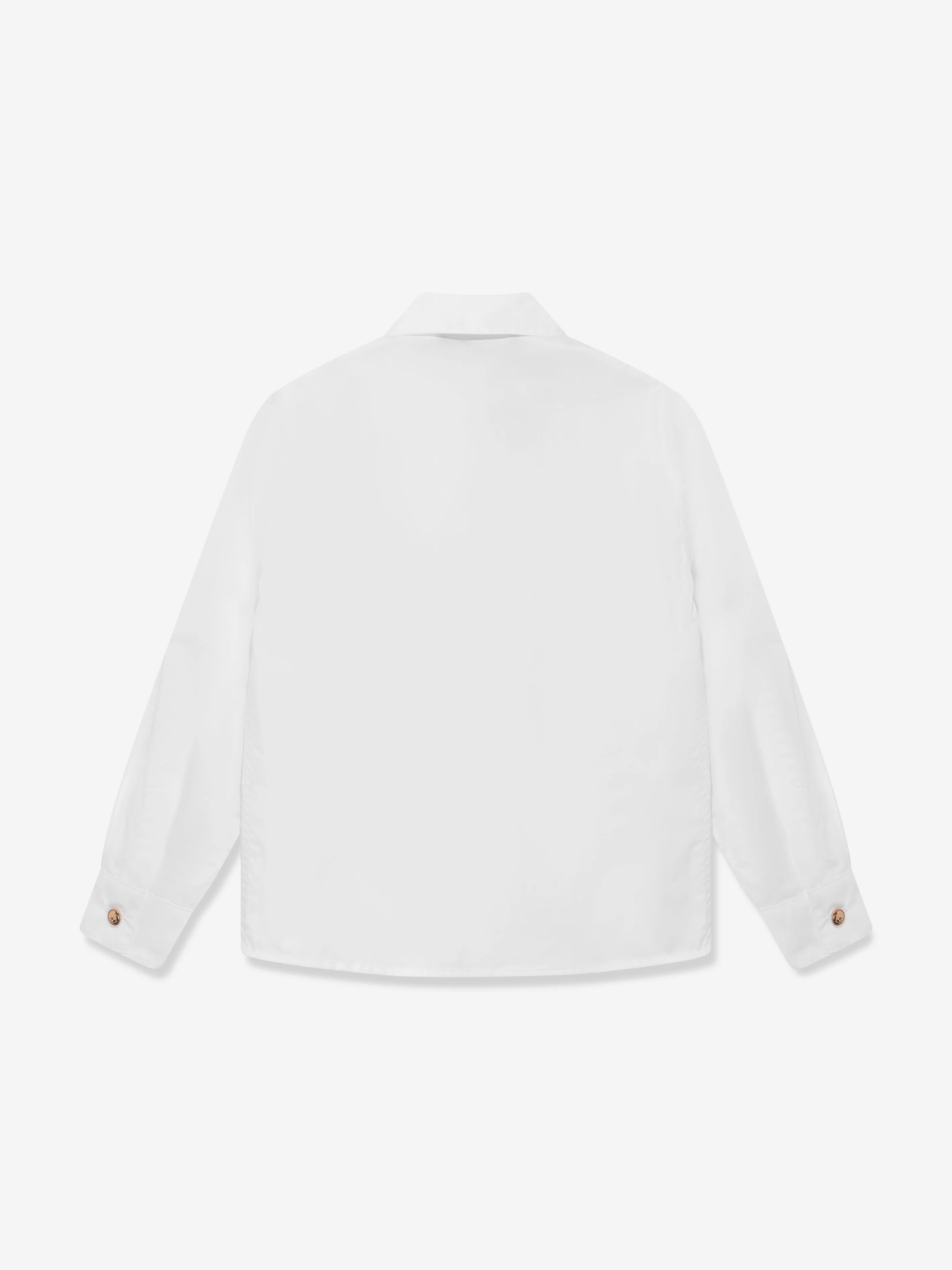 Versace Boys Medusa Logo Shirt in White