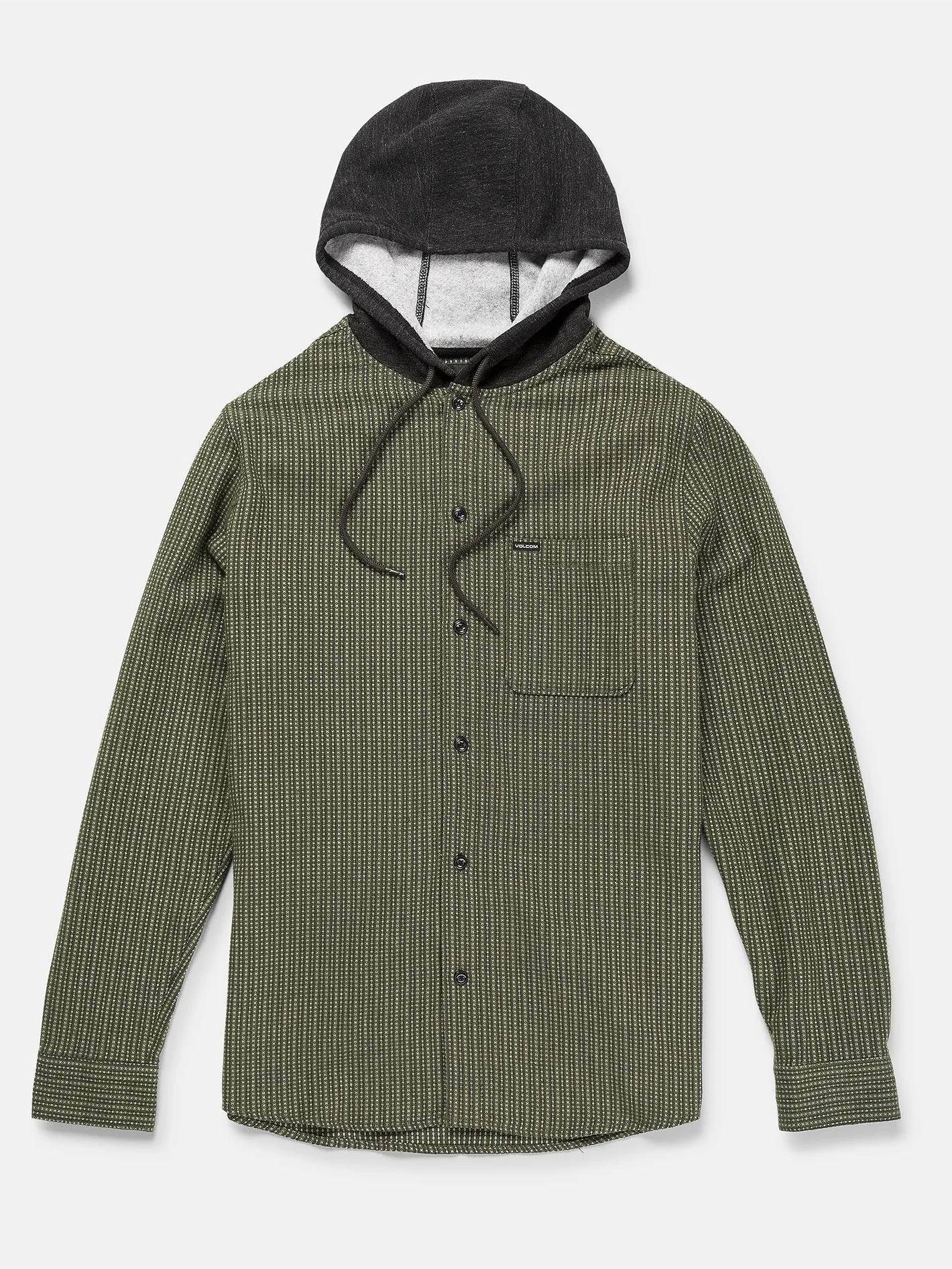 Volcom Archbold Hood Men's Long Sleeve Shirt Old Mill Volcom