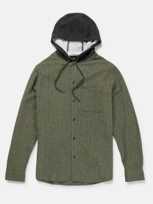 Volcom Archbold Hood Men's Long Sleeve Shirt Old Mill Volcom