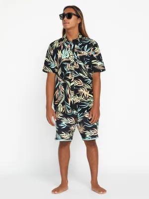 Volcom Bleeding Leaf Shirt Sleeve Shirt Black Volcom