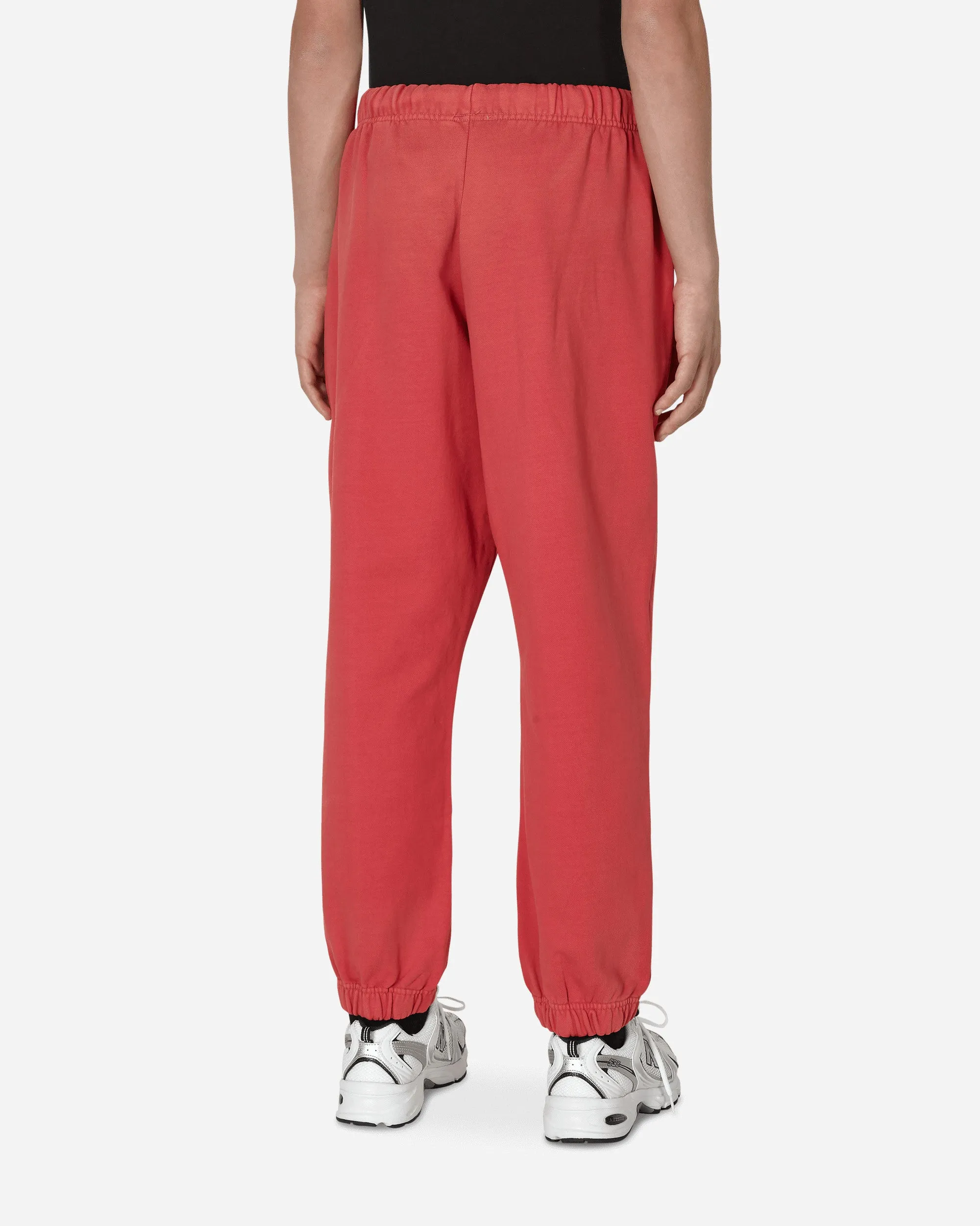Washed Terry Sweatpants Red