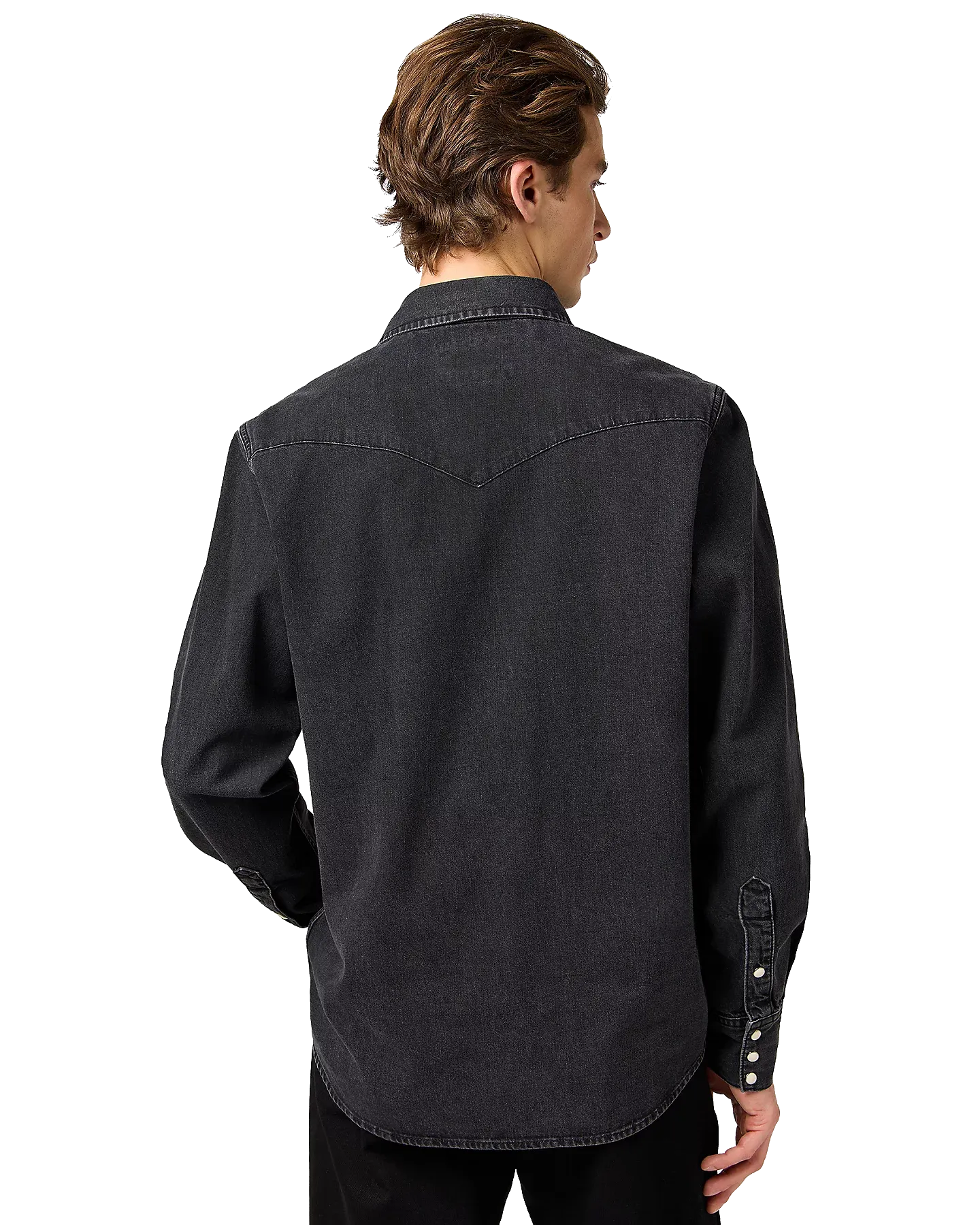 Western Shirt in Rinse Black