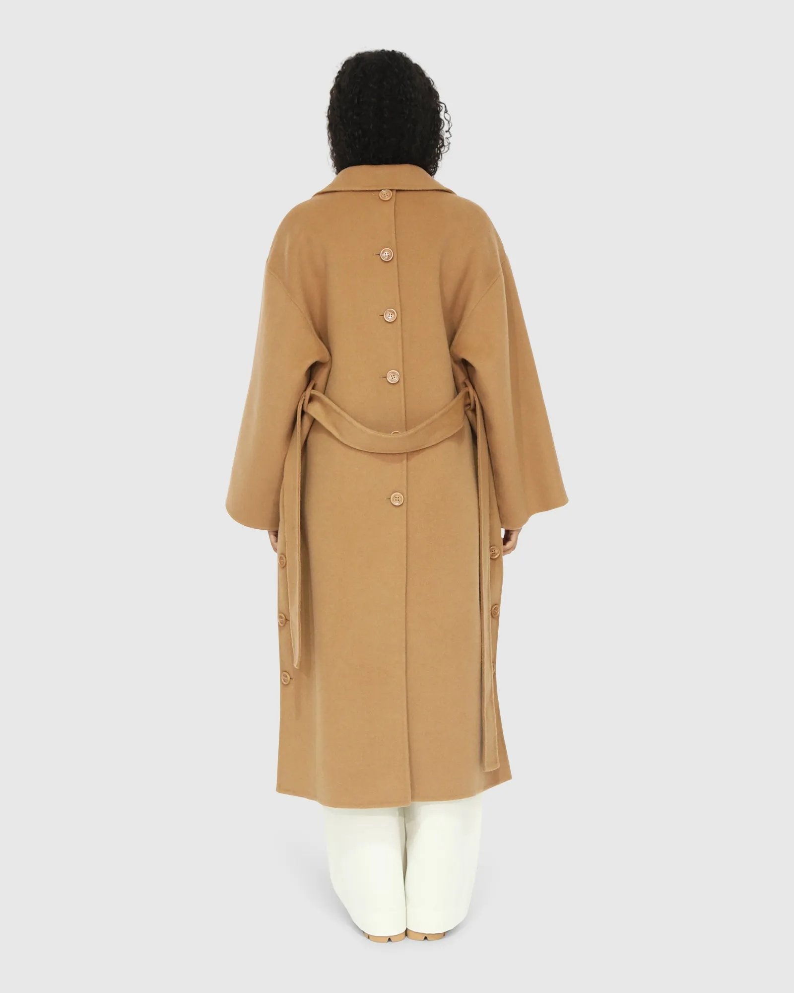 Wide Awake Split Hem Overcoat