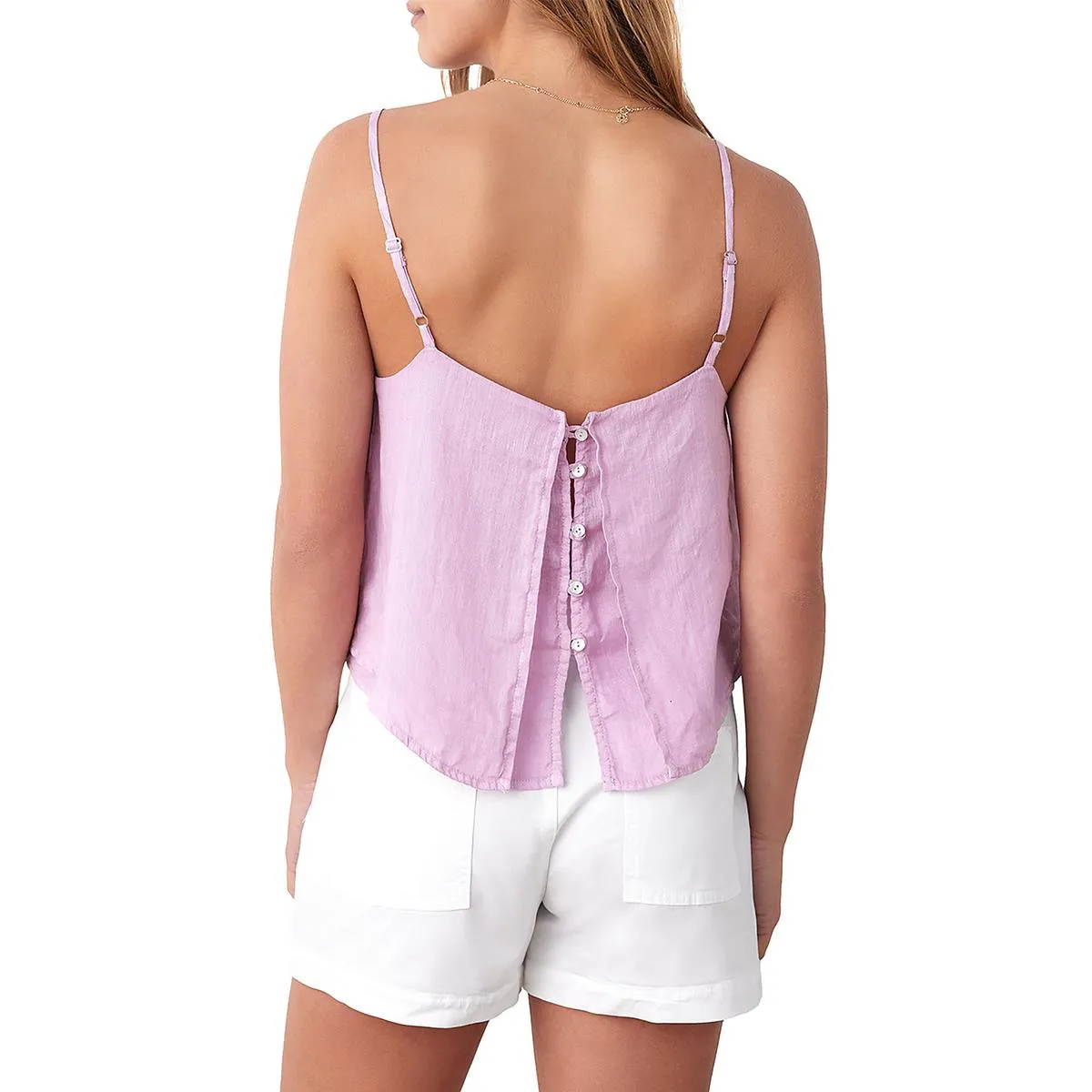 Womens Linen Layered Tank Top