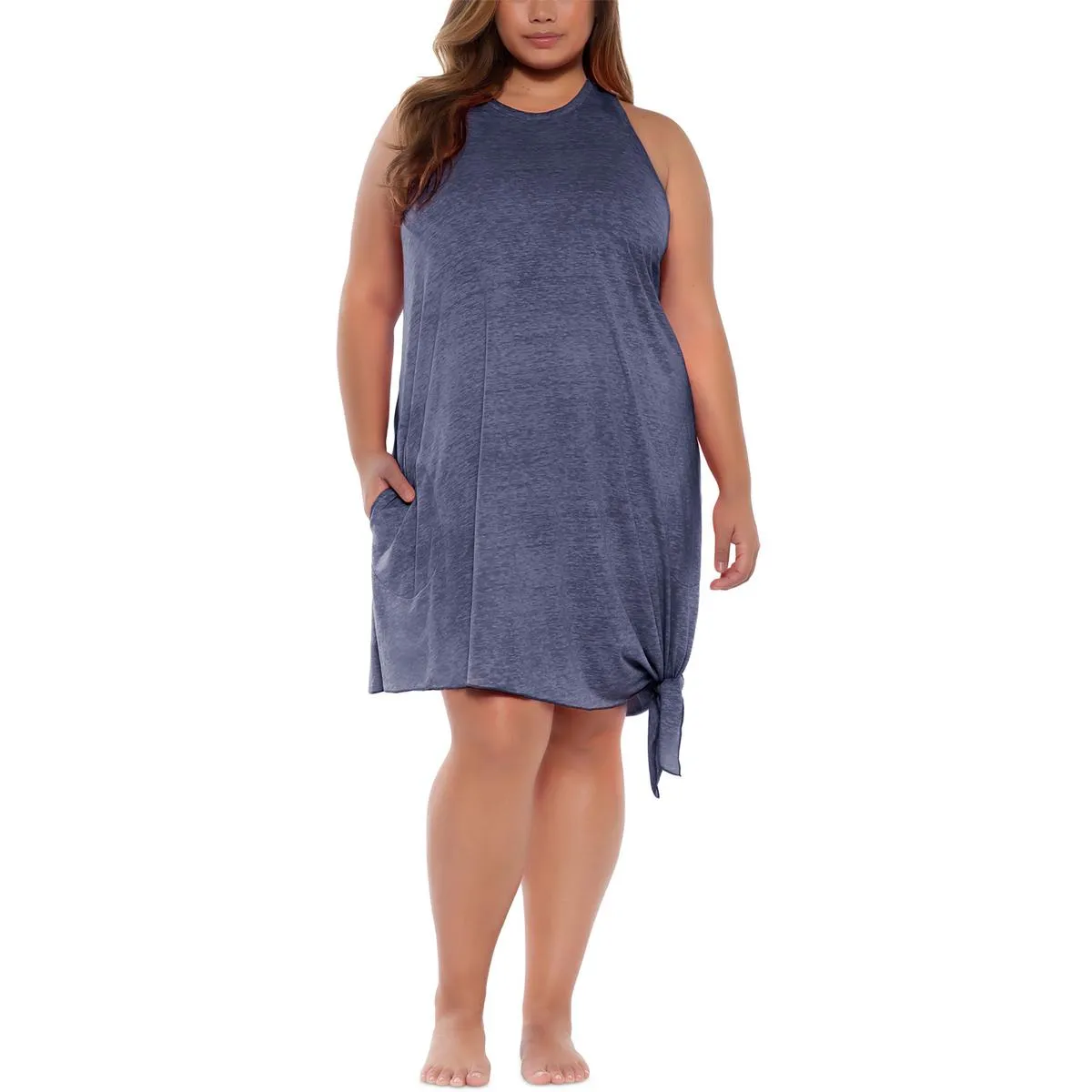 Womens Slub Dress Cover-Up