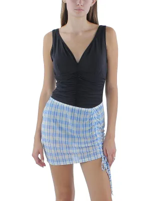 Womens Summer Plaid Cover-Up