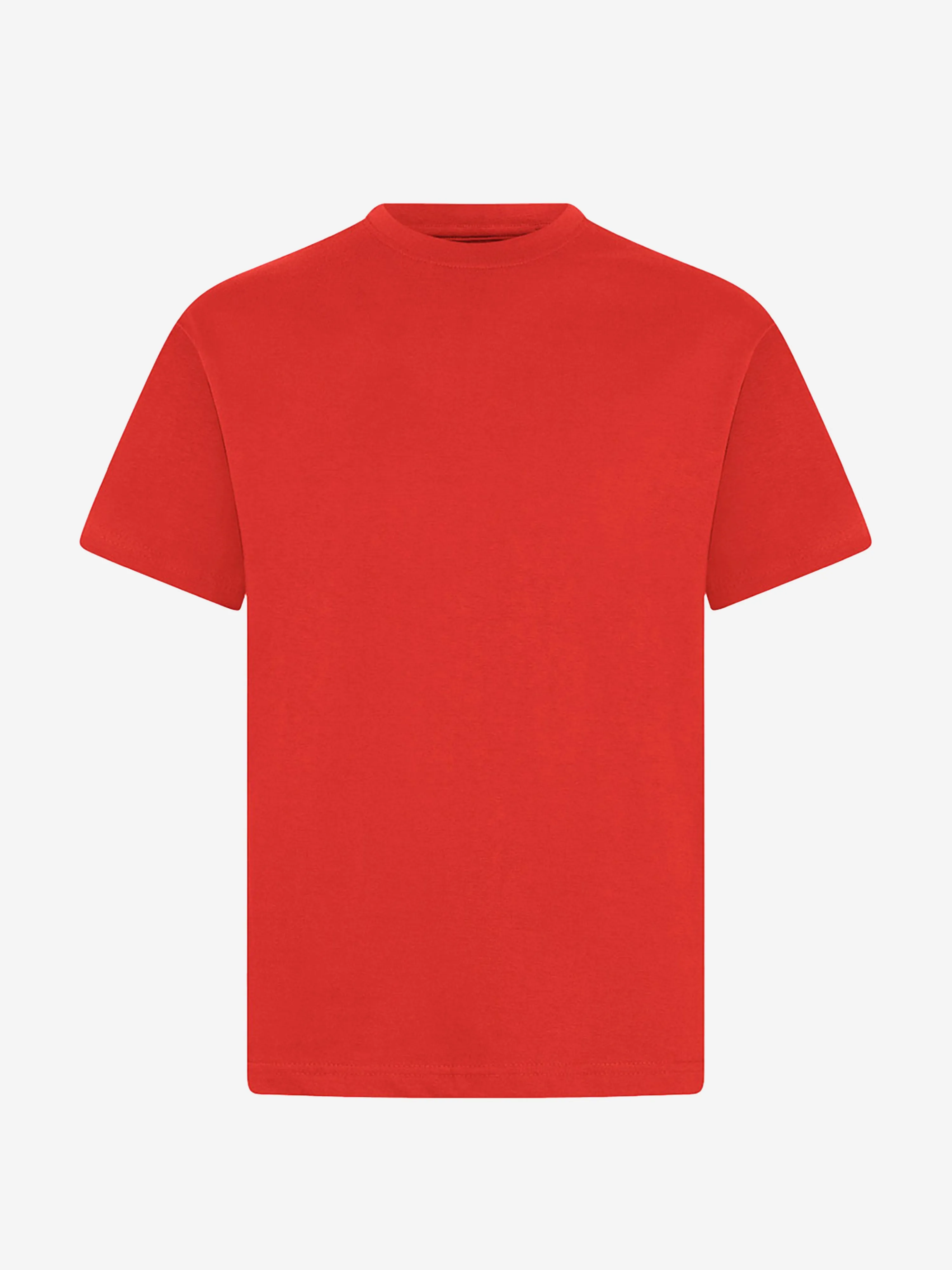 Zeco Kids School Crew Neck T-Shirt (Twin Pack) in Red